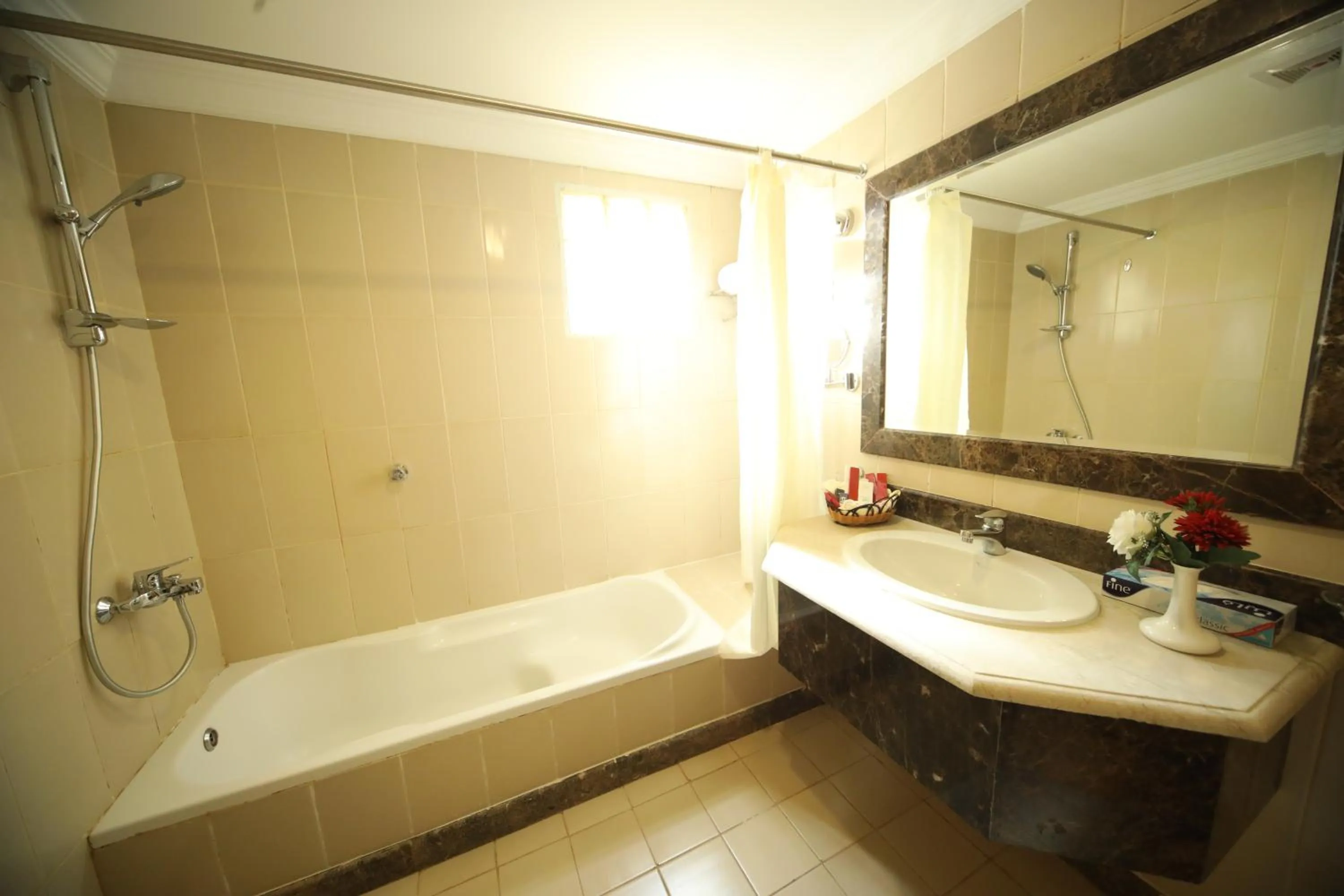 Shower in Roshan Al Azhar Hotel