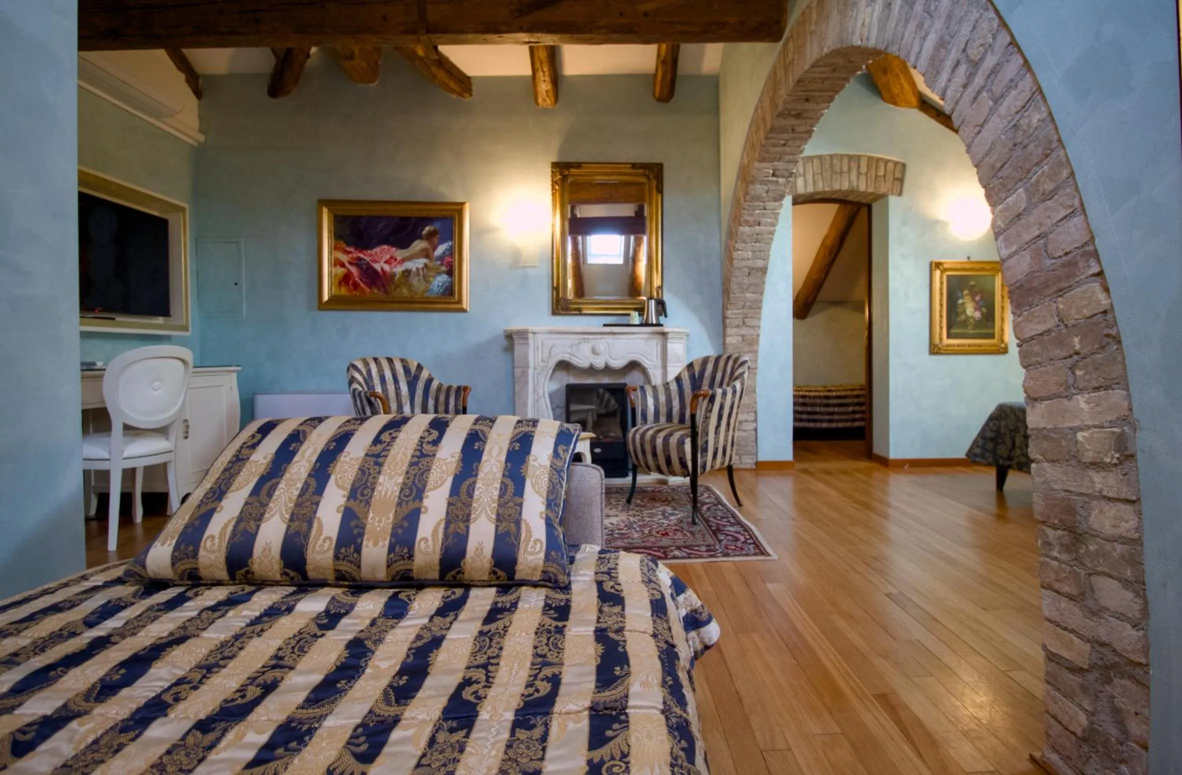 Bed in Hotel Villa Stucky