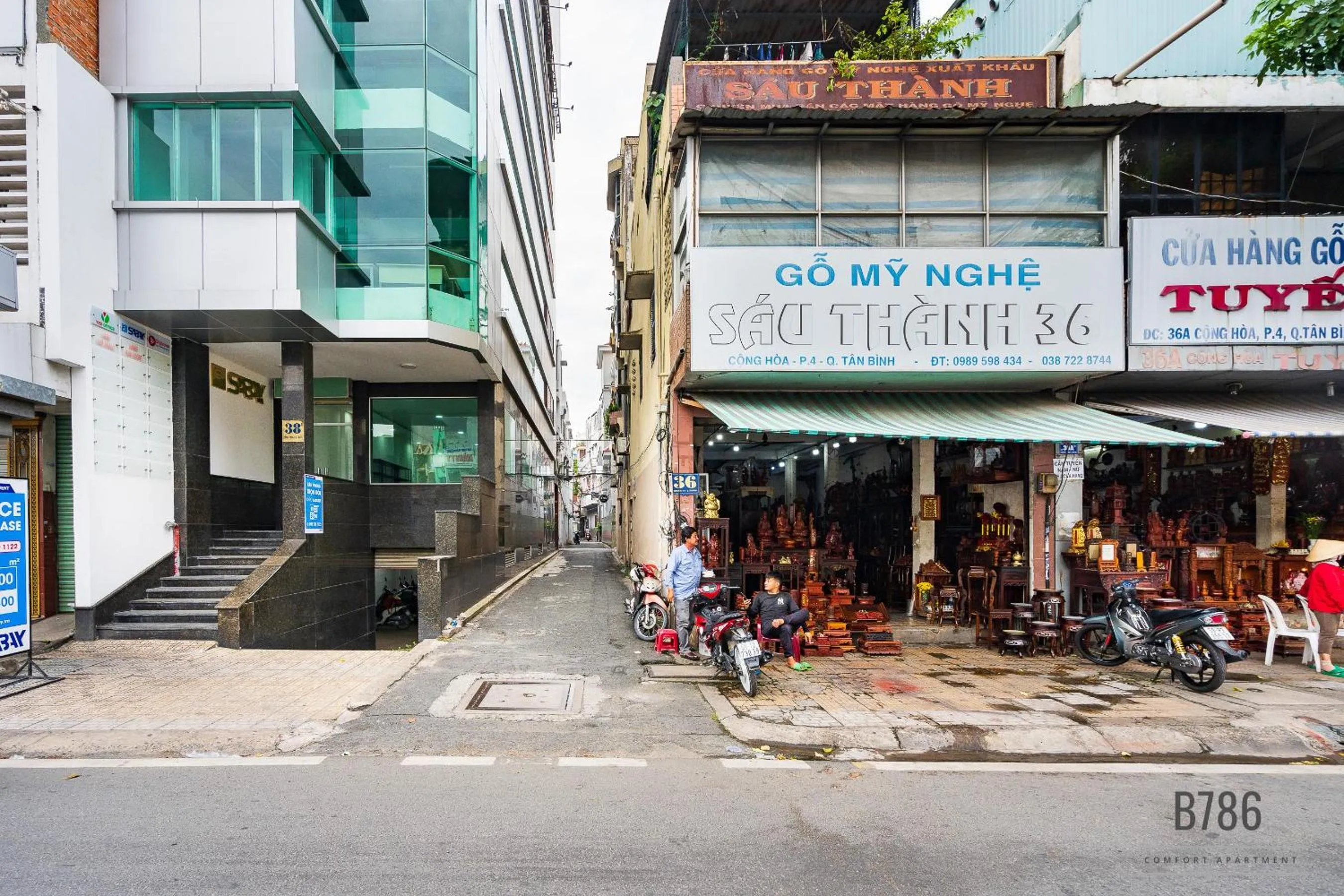 Street view in B786 Airport Apartment