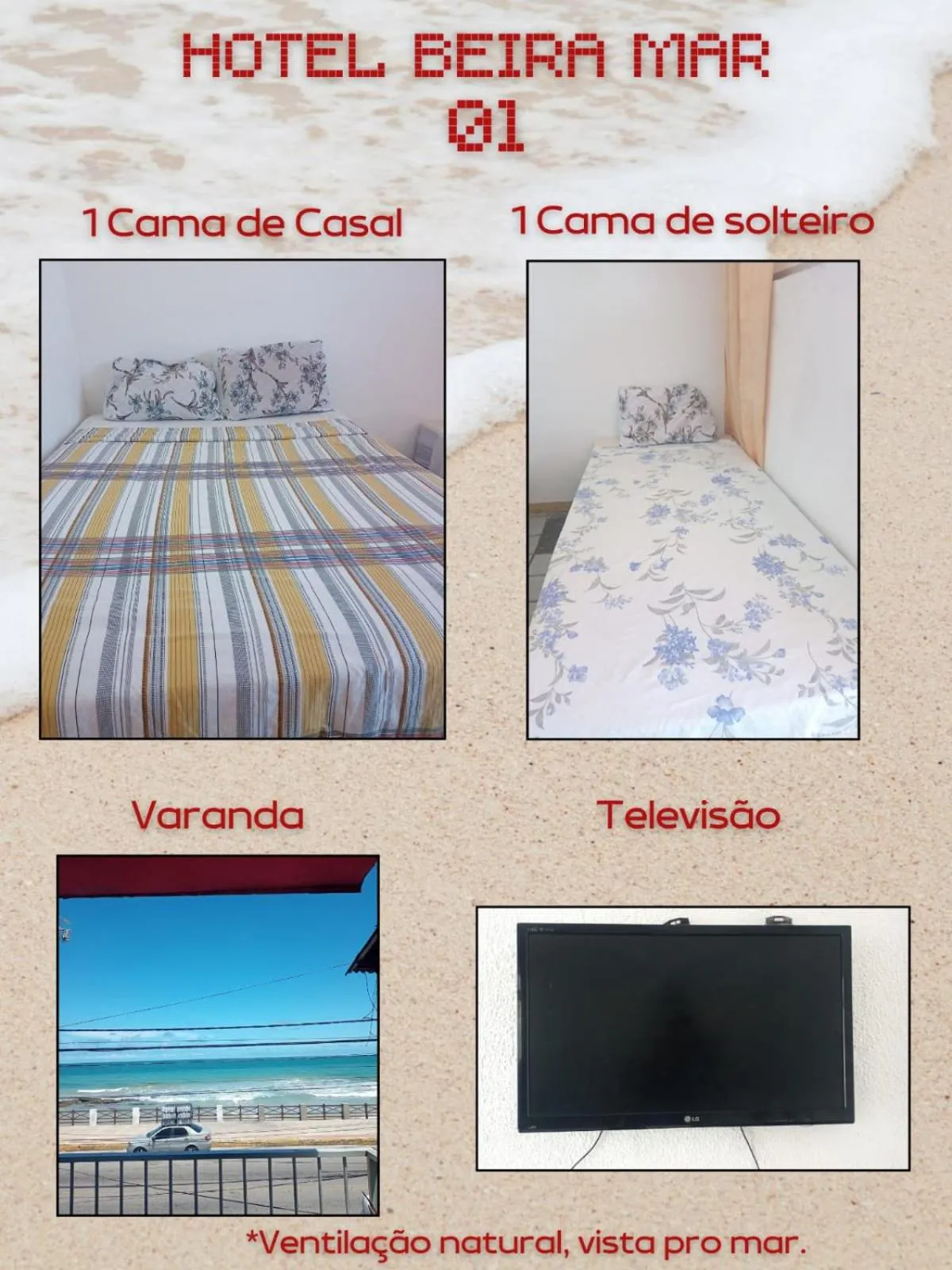 Photo of the whole room in Hotel Beira Mar