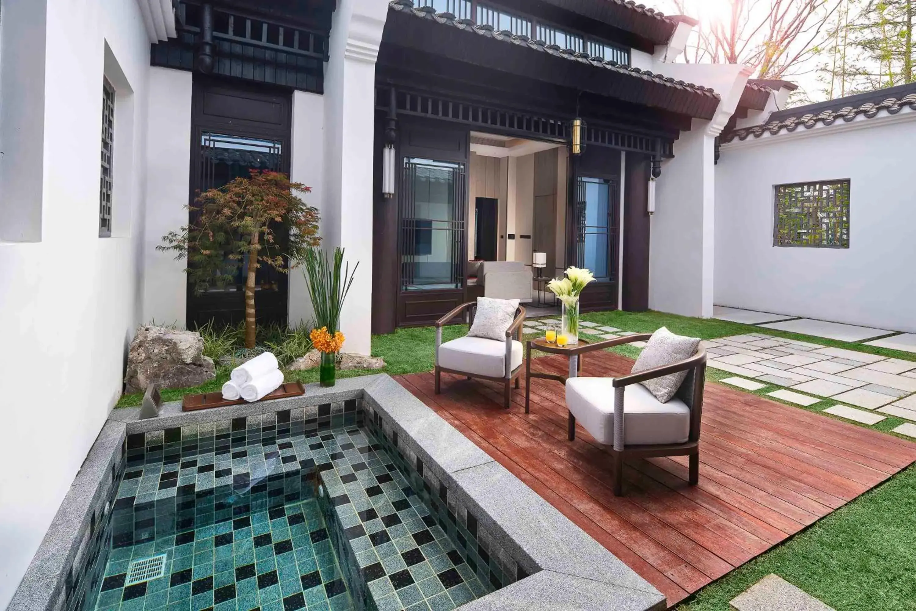 One-Bedroom Twin Villa with Garden View in Doubletree By Hilton Yancheng Dayangwan One-Bedroom Twin Villa with Garden View in Doubletree By Hilton Yancheng Dayangwan