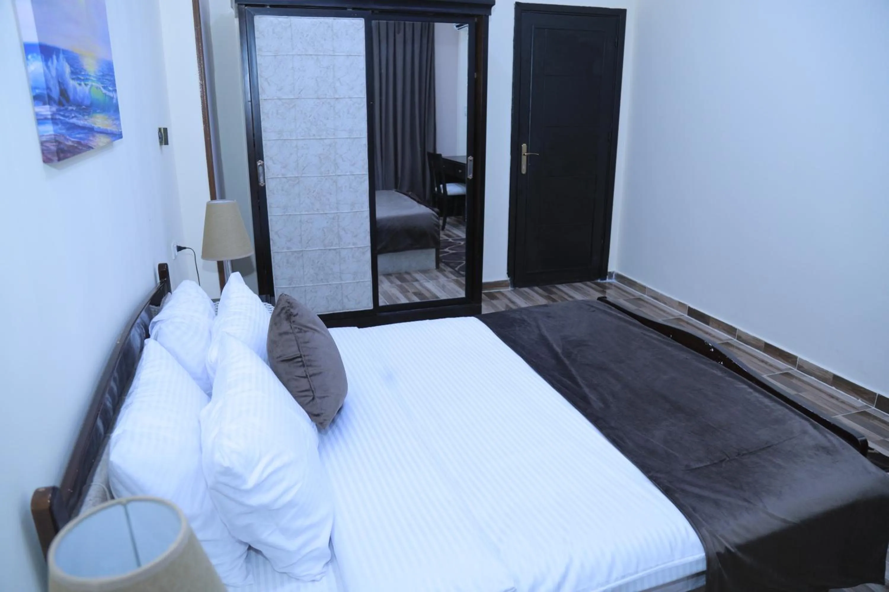 Bed in Jewel Fayed Hotel