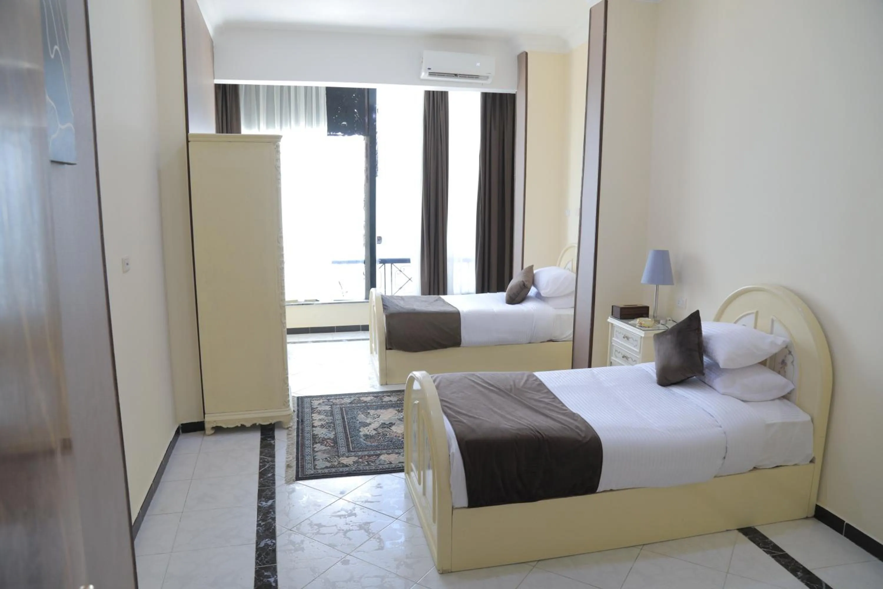 Bed in Jewel Fayed Hotel