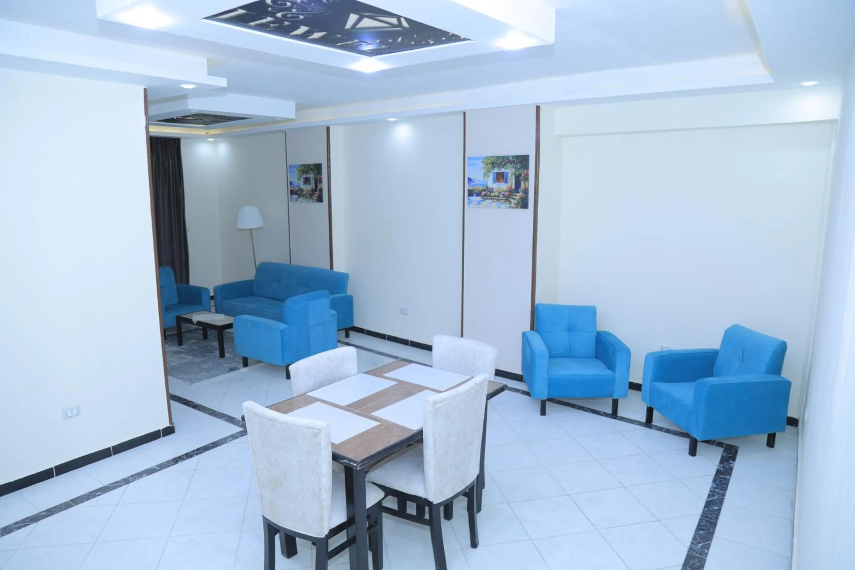 Seating area in Jewel Fayed Hotel