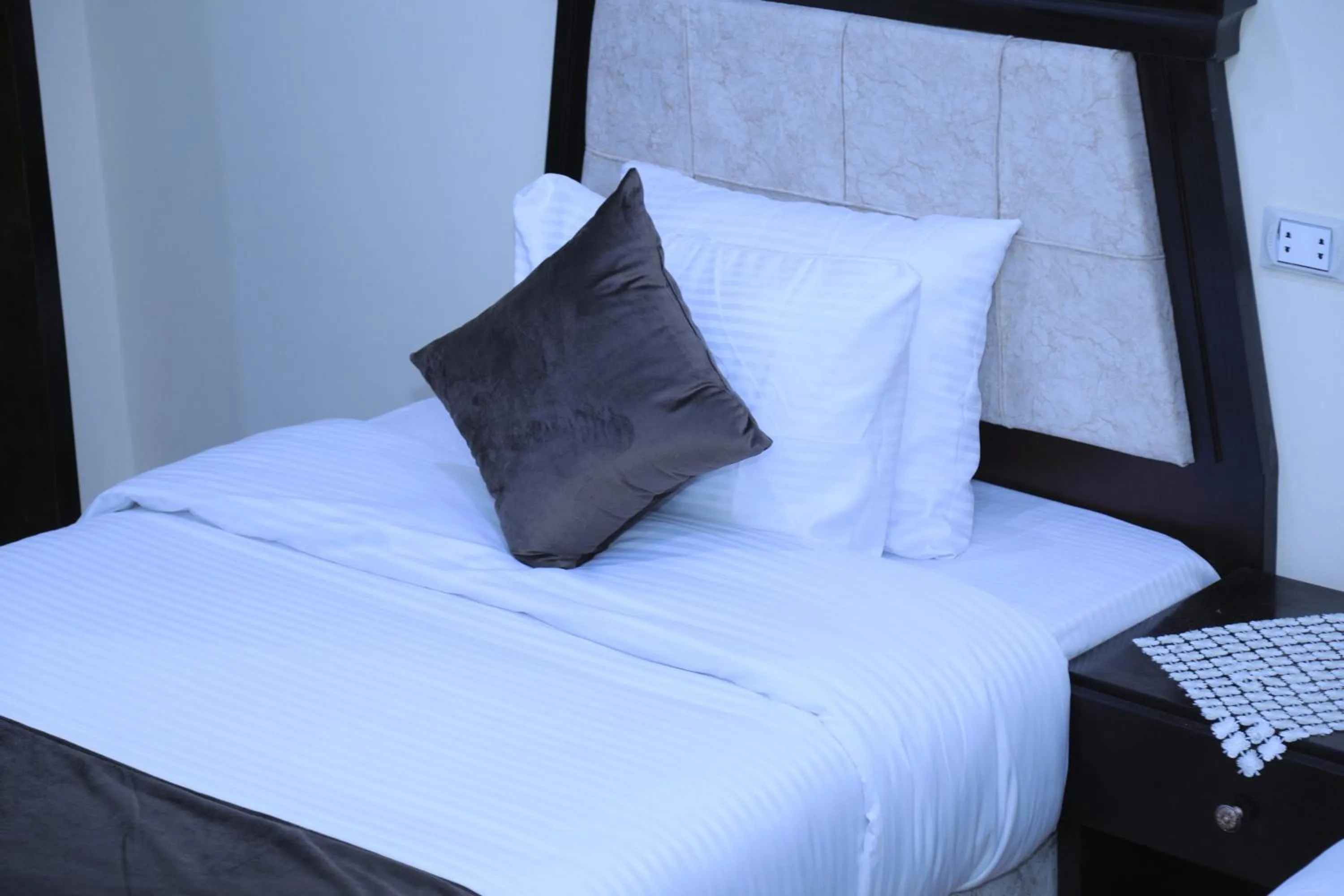 Bed in Jewel Fayed Hotel