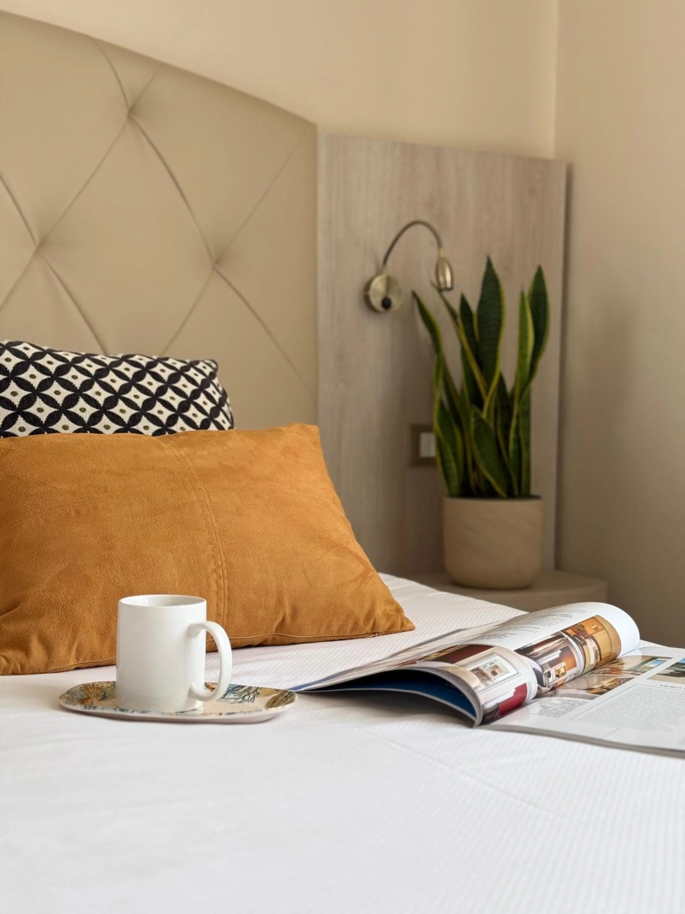 Decorative detail, Bed in Hotel Castello Artemide Congressi