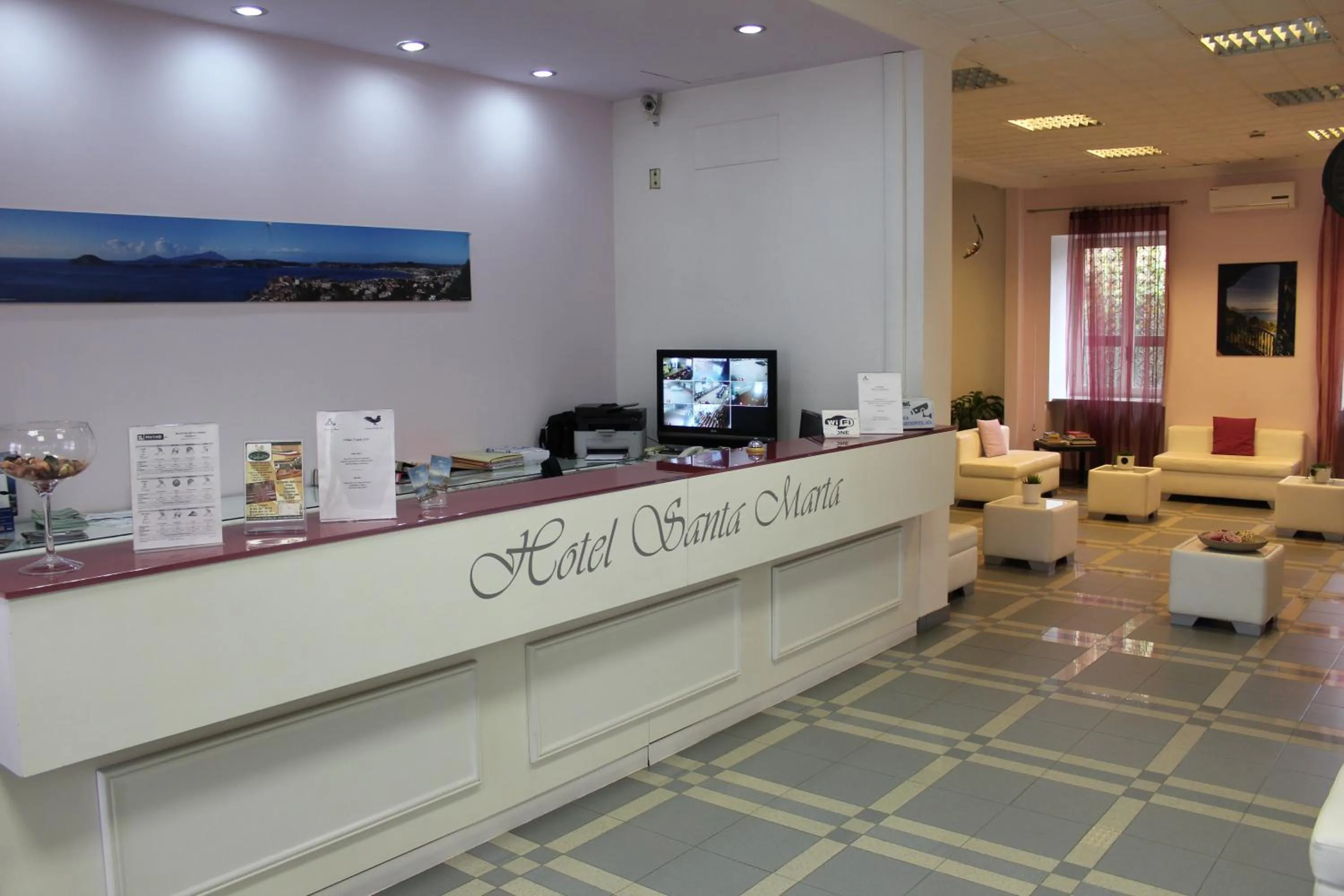 Lobby or reception in Hotel Santa Marta