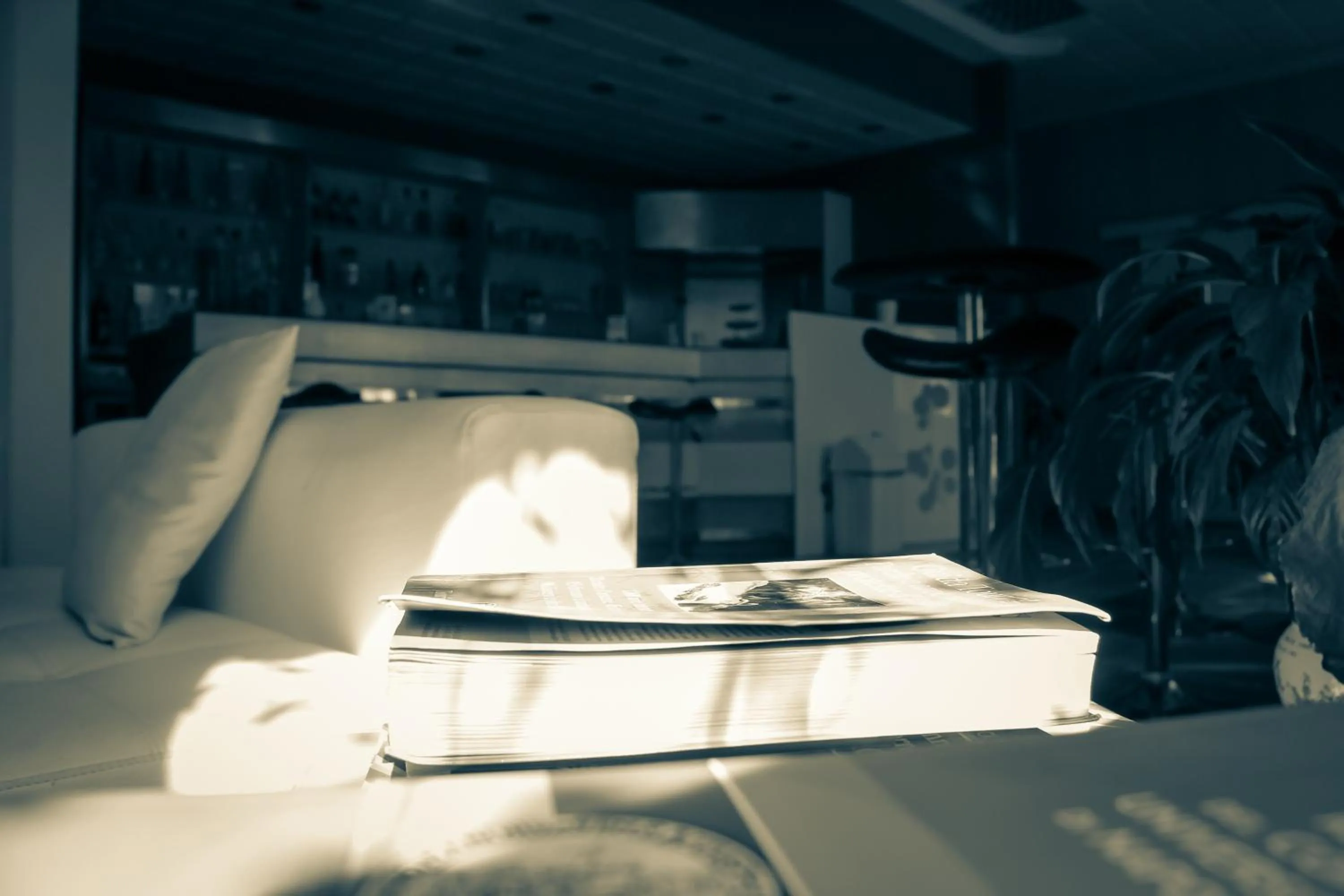 Lounge or bar, Bed in Hotel Santa Marta