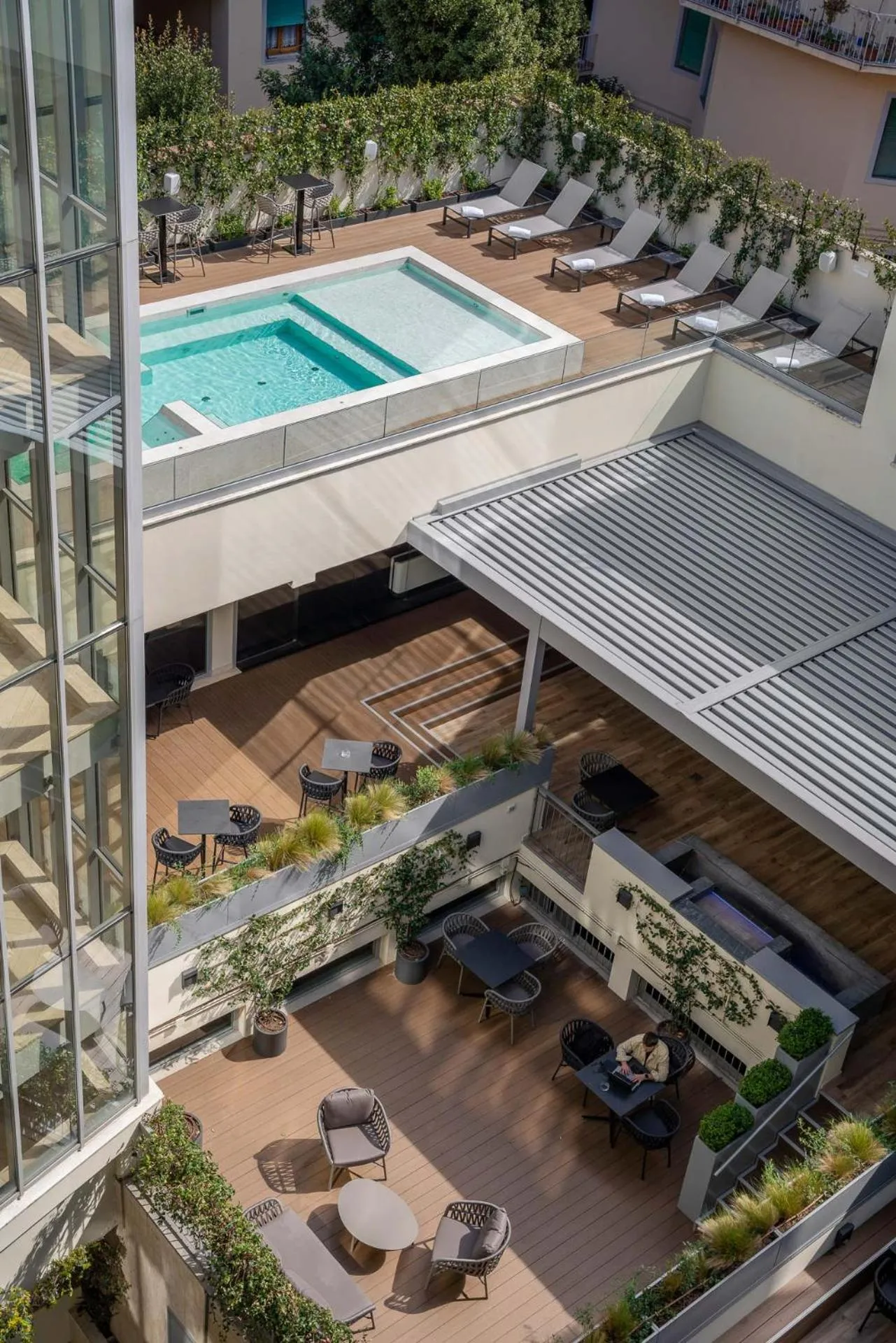 Swimming pool in iQ Hotel Firenze