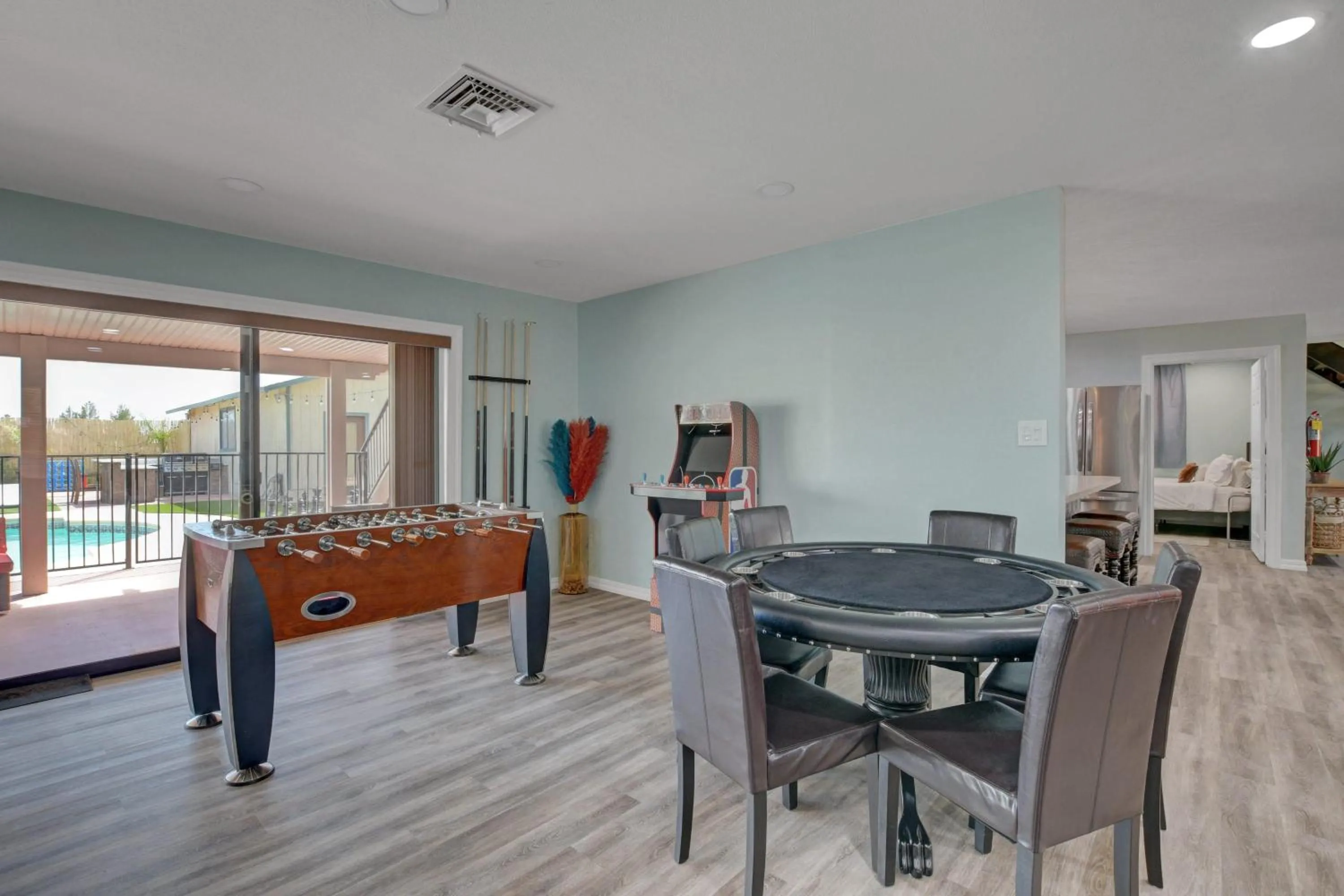 Game Room in Buddha Mansion Luxury Resort - 8BR Modern, HotTub, Huge pool, Sauna, BBQ grill, Game Room