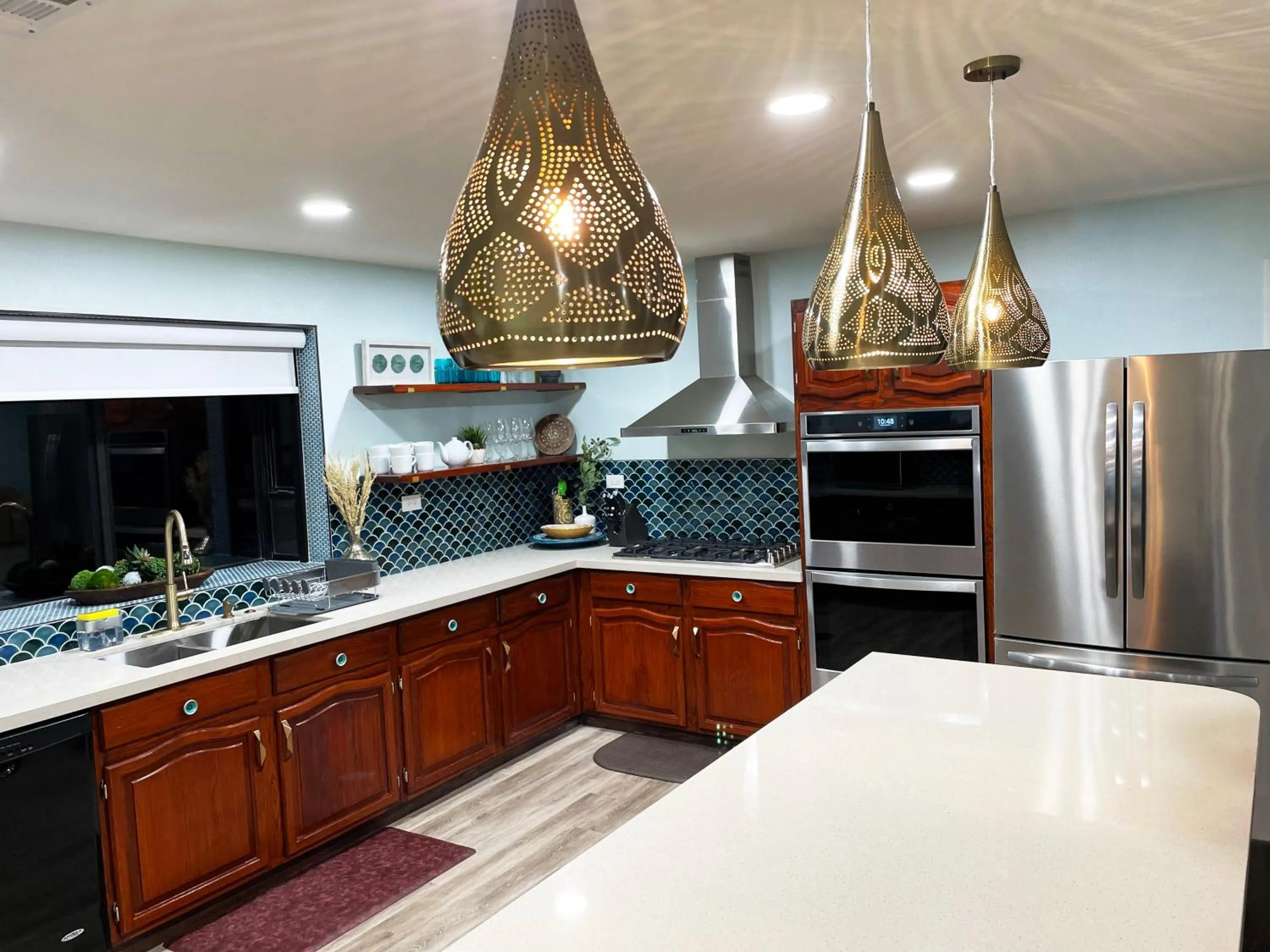 Kitchen or kitchenette in Buddha Mansion Luxury Resort - 8BR Modern, HotTub, Huge pool, Sauna, BBQ grill, Game Room