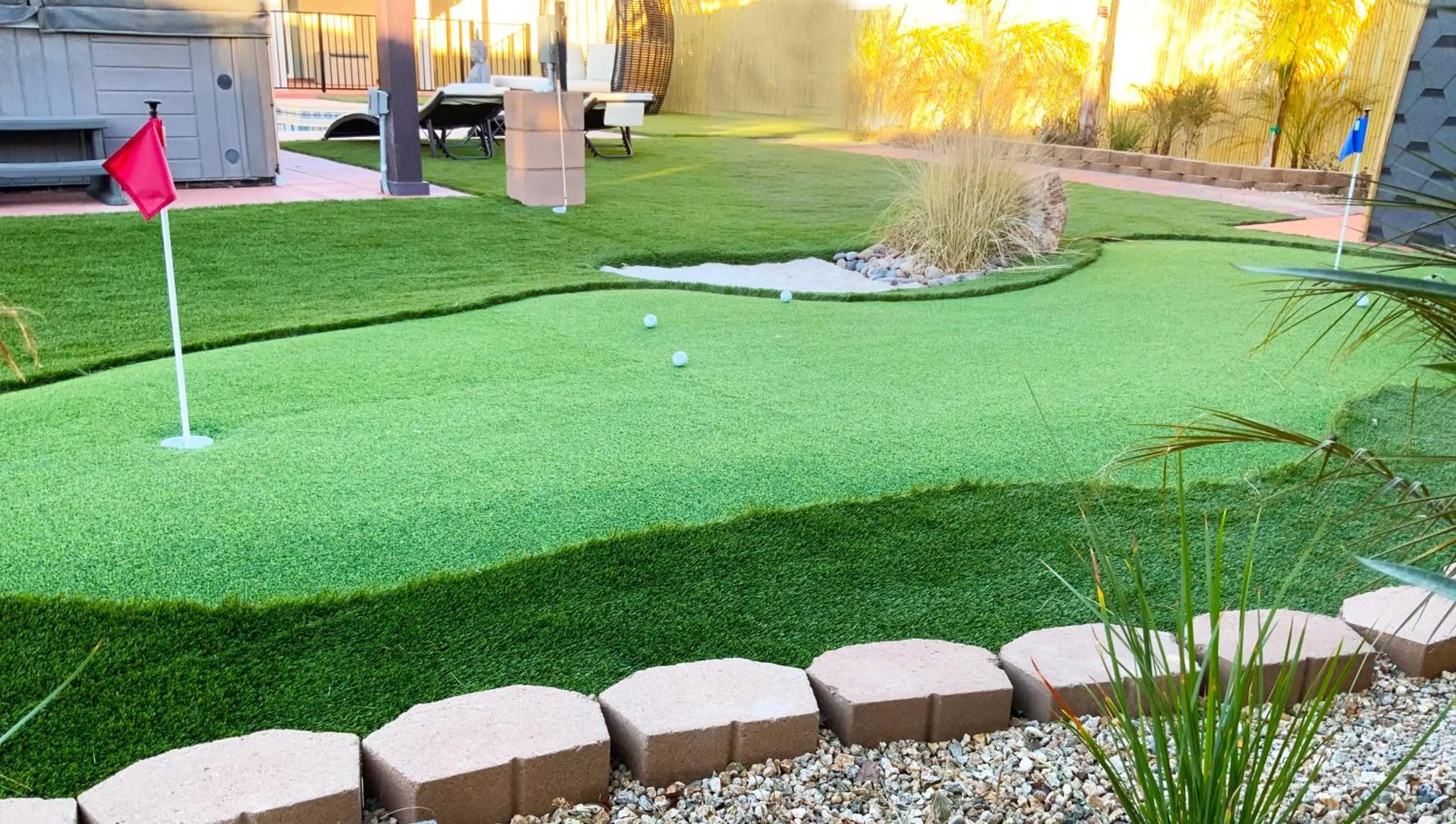 Garden in Buddha Mansion Luxury Resort - 8BR Modern, HotTub, Huge pool, Sauna, BBQ grill, Game Room