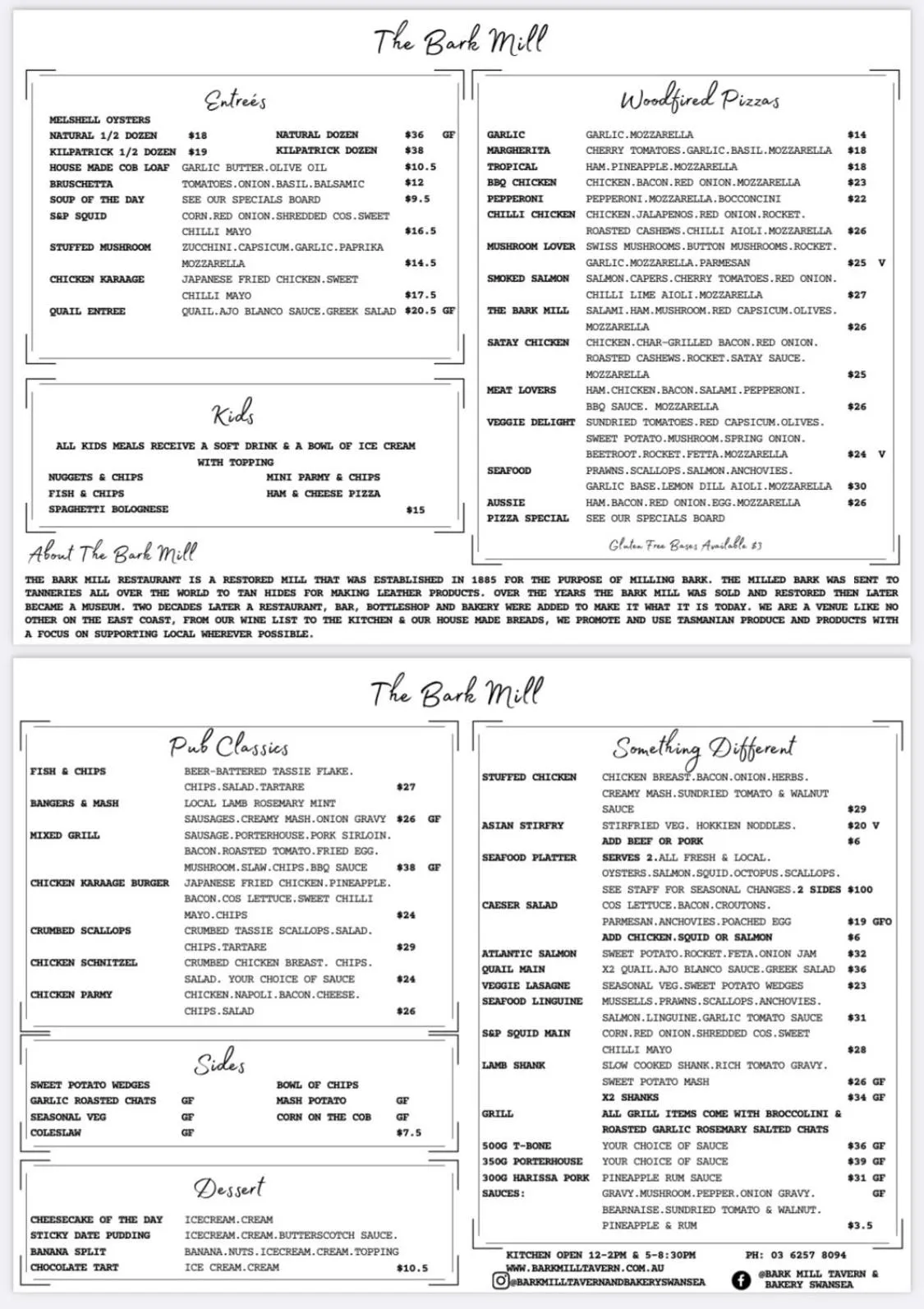 Restaurant/places to eat in Swansea Backpackers