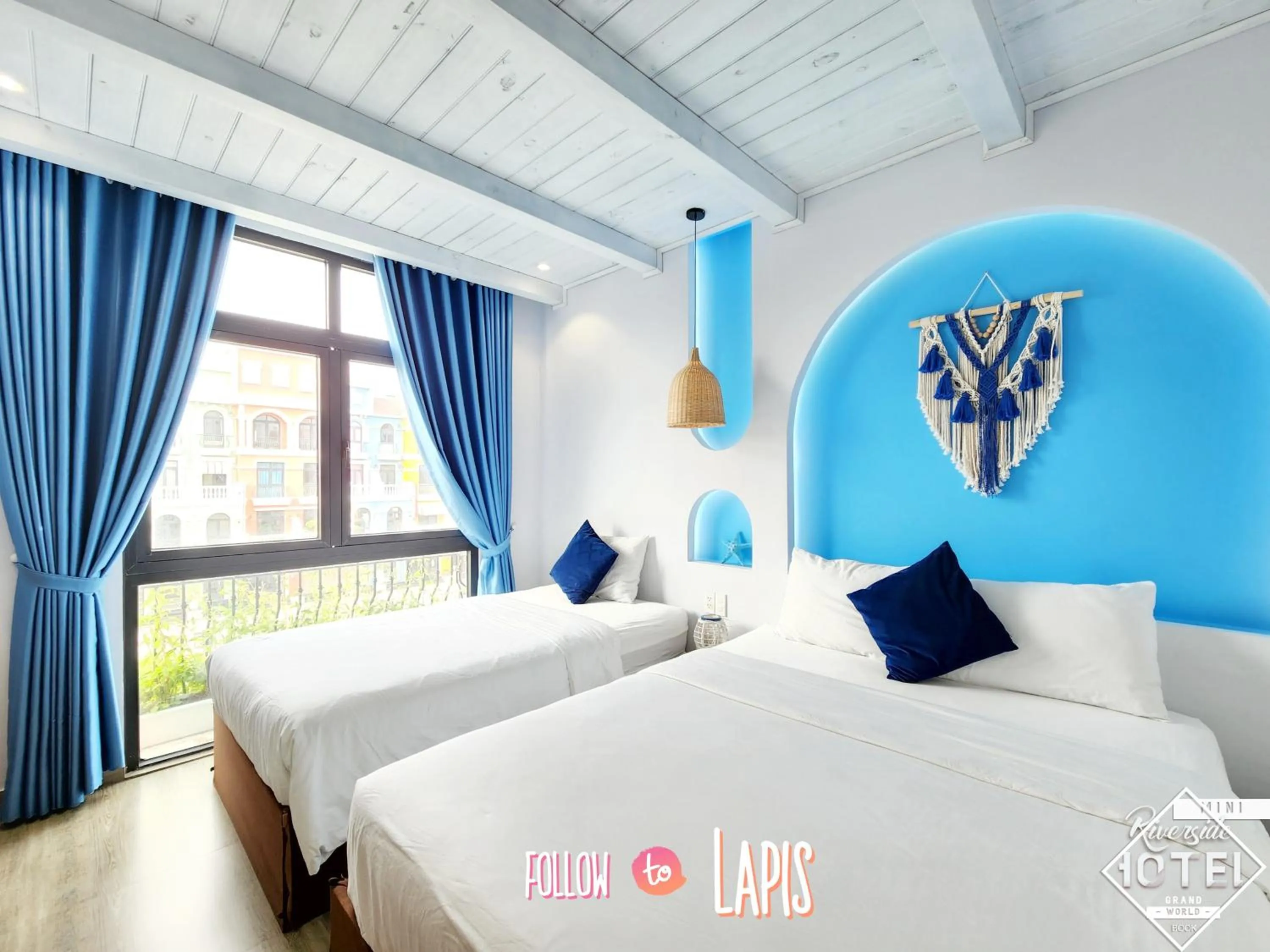 Bedroom, Bed in Riverside Mini Hotel Grand World Phu Quoc