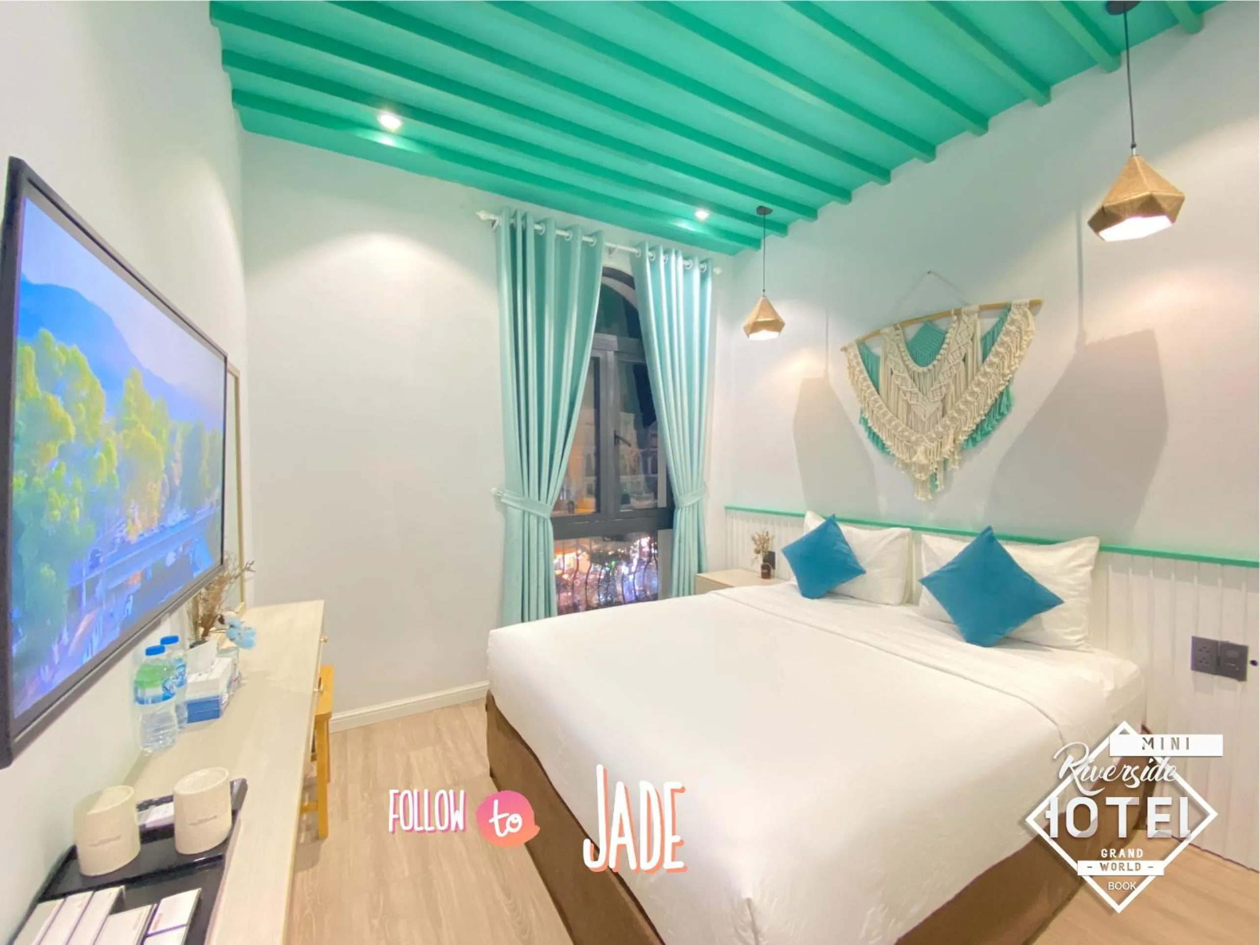 Bedroom, Bed in Riverside Mini Hotel Grand World Phu Quoc