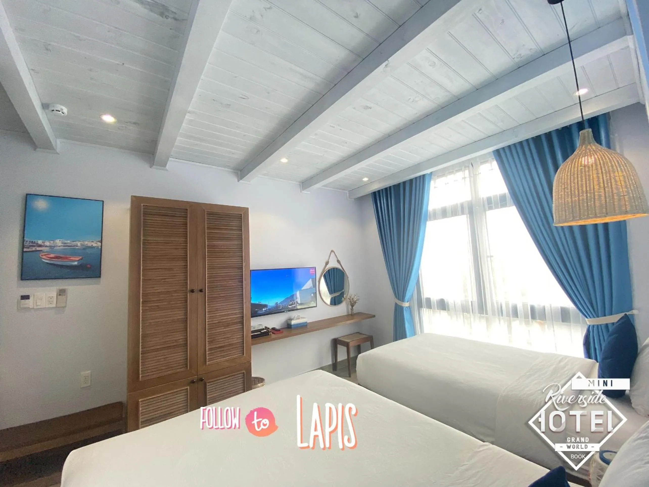 Bedroom, Bed in Riverside Mini Hotel Grand World Phu Quoc