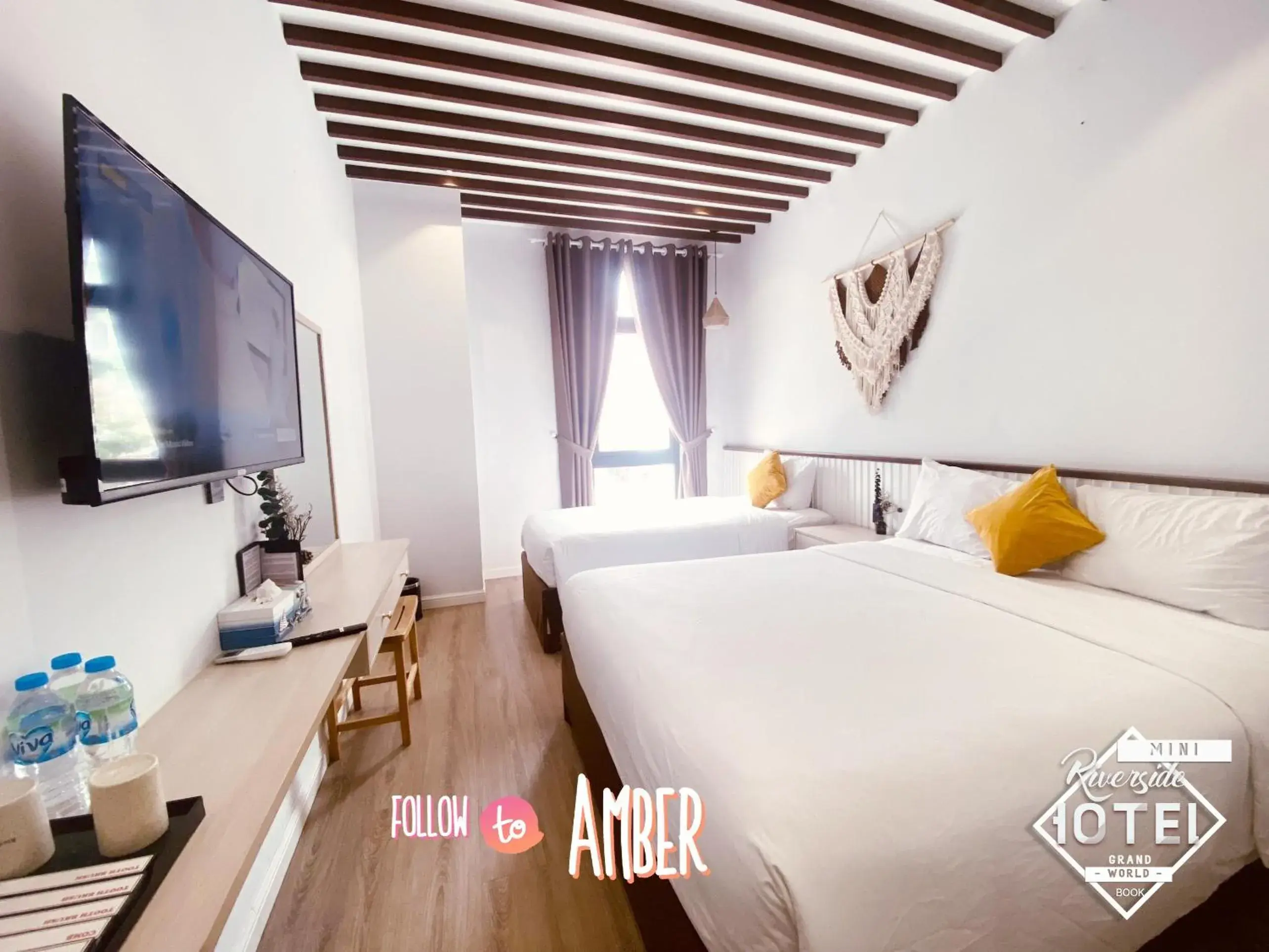 Triple Room with Lake View in Riverside Mini Hotel Grand World Phu Quoc Triple Room with Lake View in Riverside Mini Hotel Grand World Phu Quoc