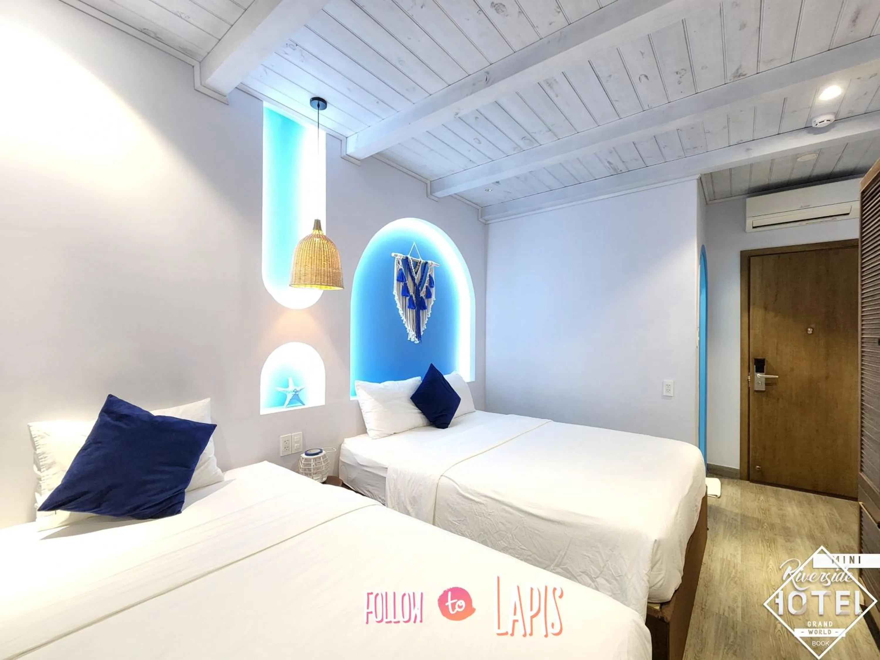 Bedroom, Bed in Riverside Mini Hotel Grand World Phu Quoc