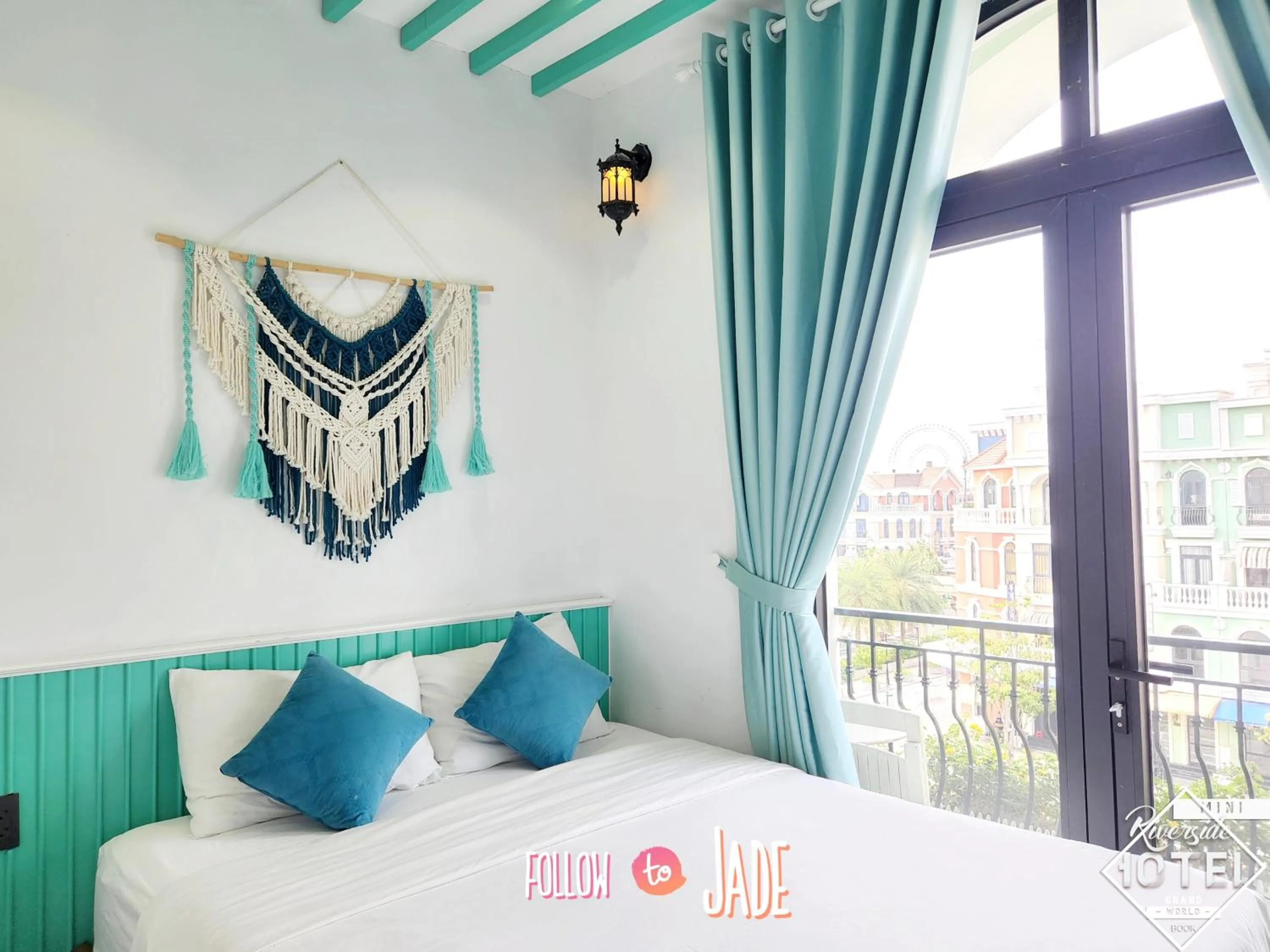 Bedroom, Bed in Riverside Mini Hotel Grand World Phu Quoc