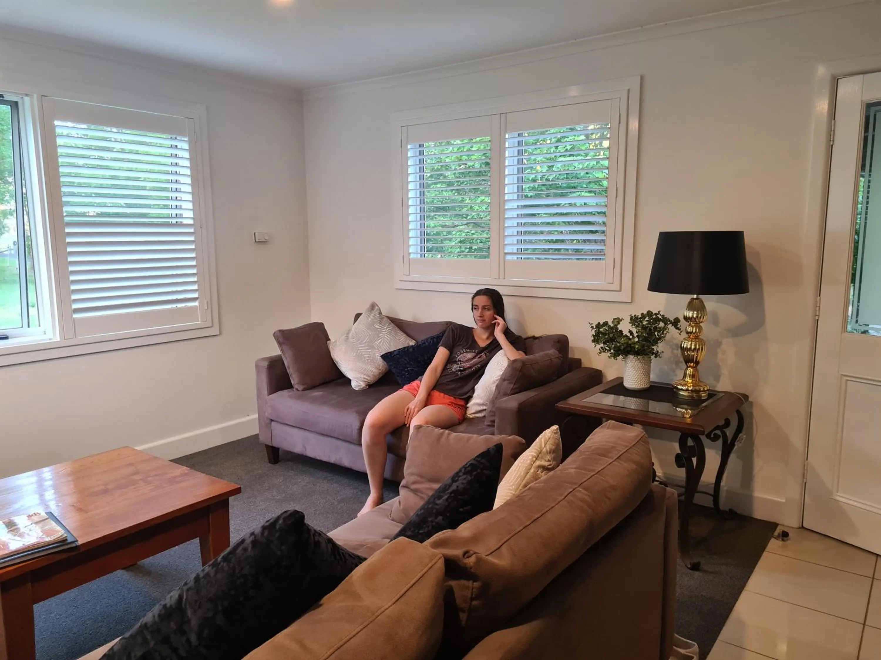 Living room in Moore Park Apartments