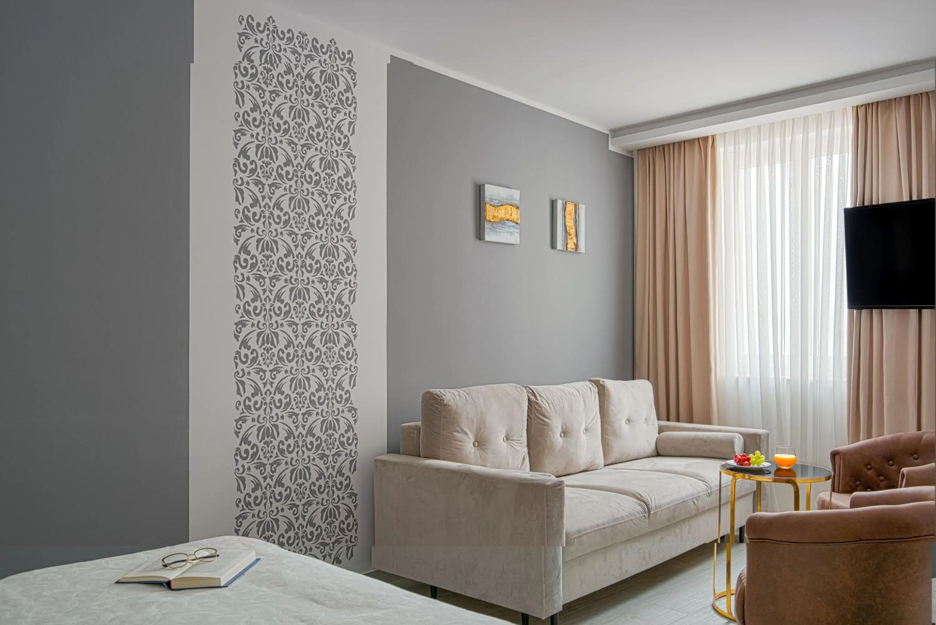 Seating area in Heritage Hotel Stypia