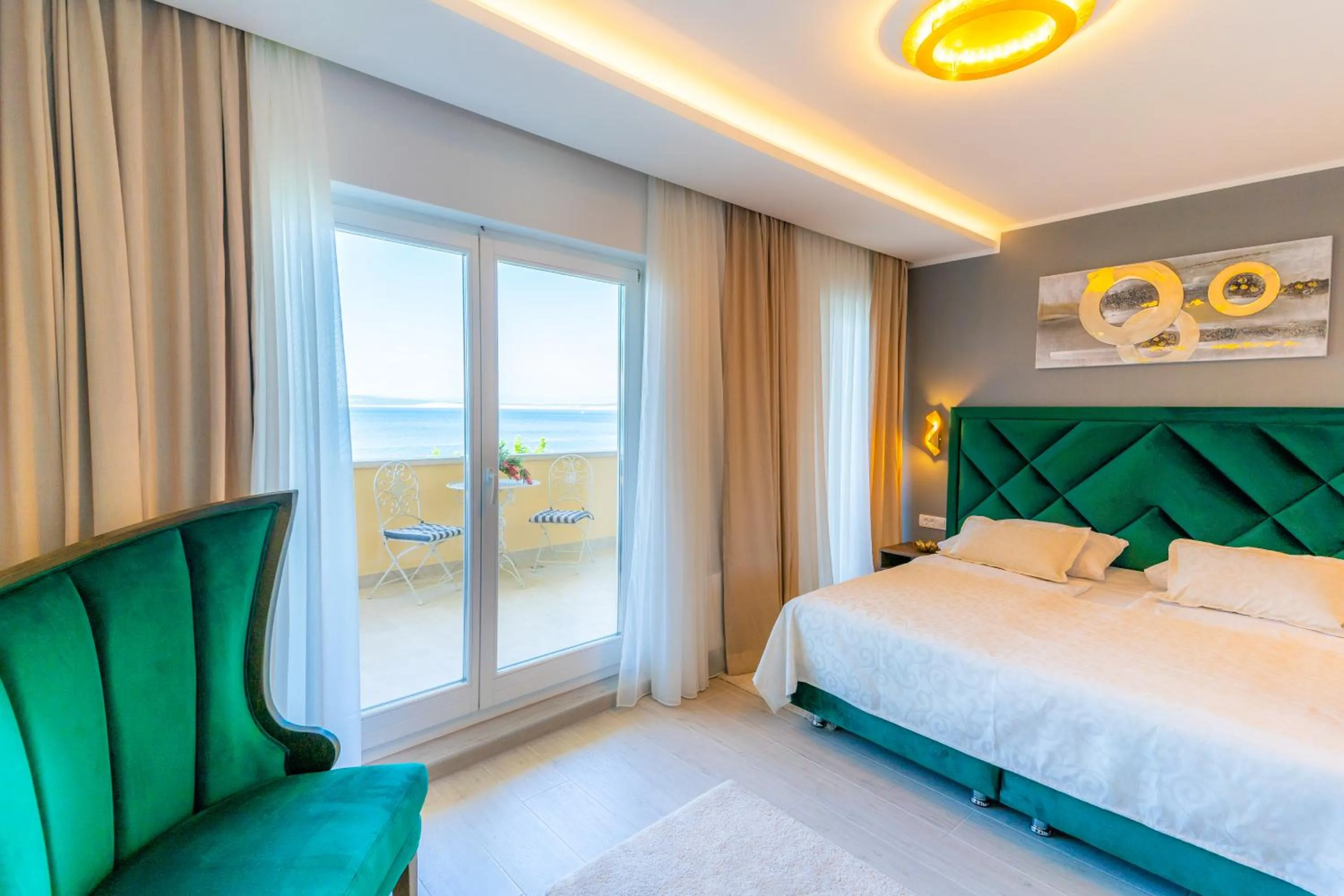 Bed in Heritage Hotel Stypia