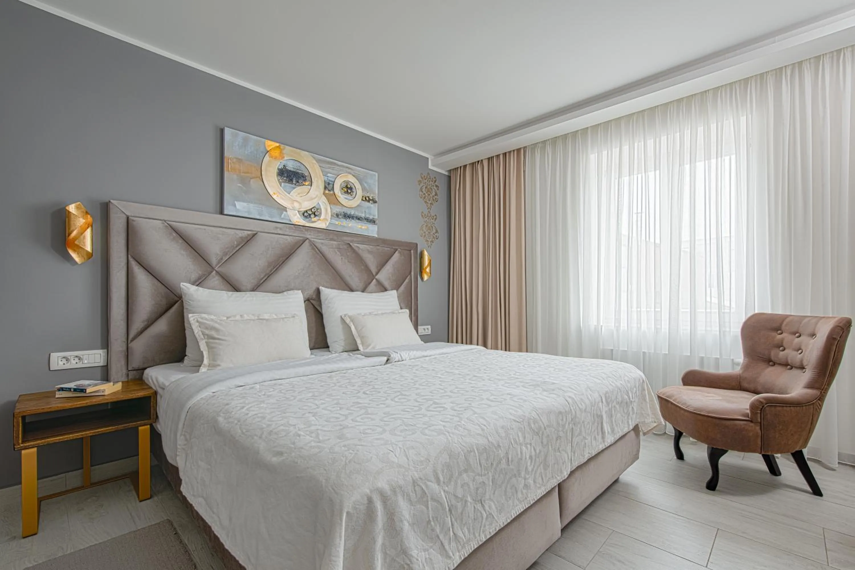 Bed in Heritage Hotel Stypia