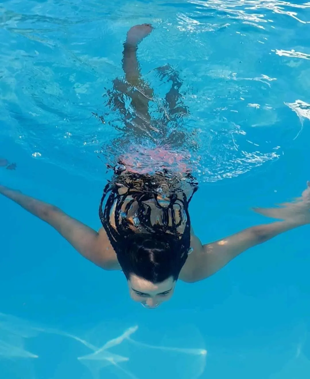 Pool view in Monte dos Poços