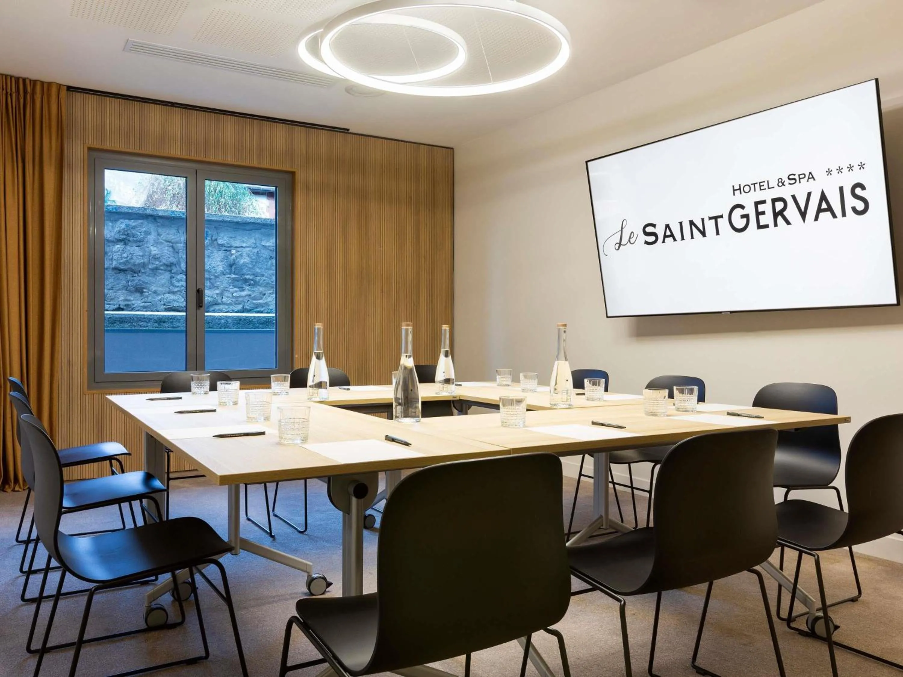 Meeting/conference room in Le Saint Gervais Hotel & Spa Handwritten Collection