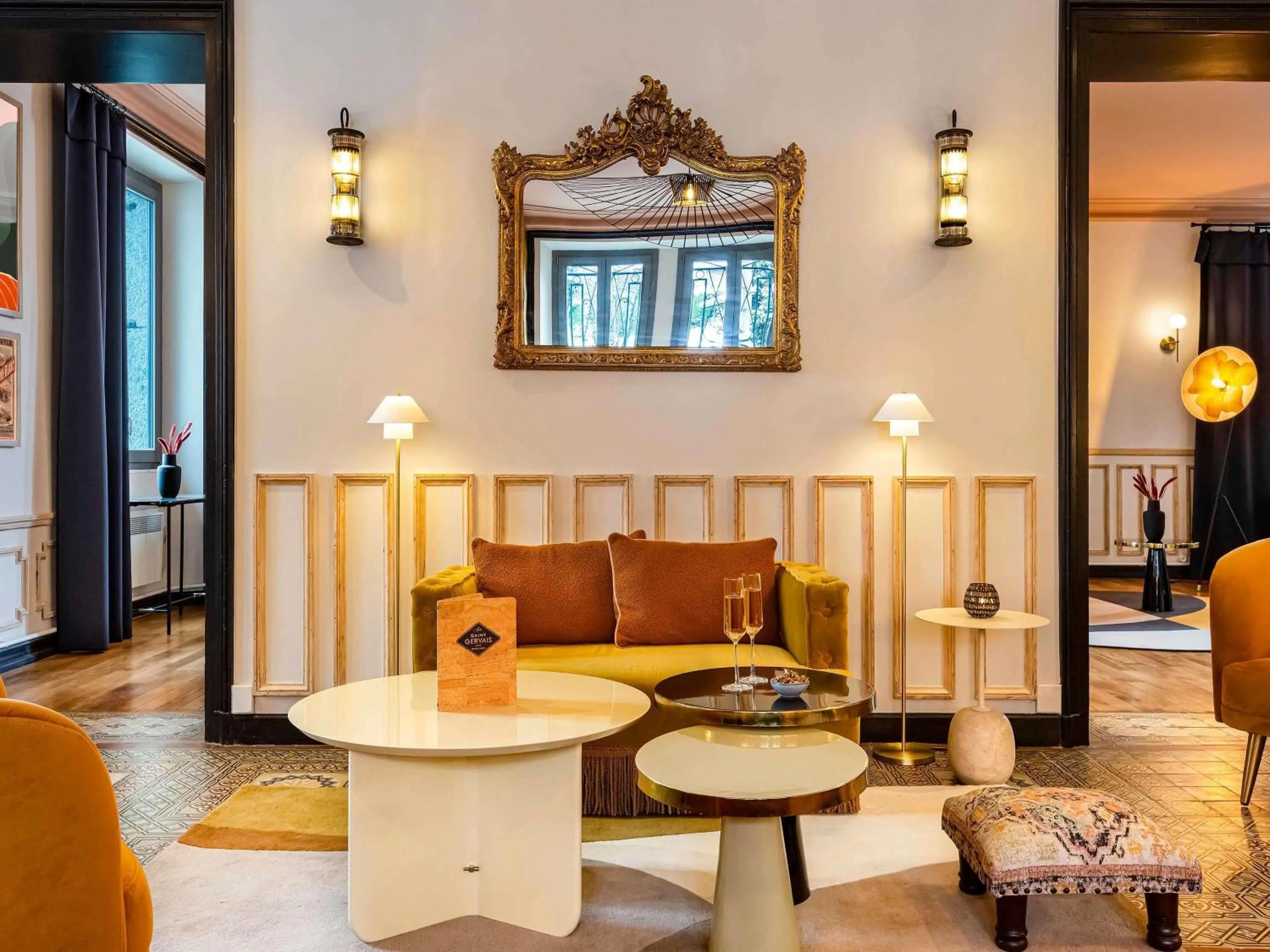 Lounge or bar in Le Saint Gervais Hotel & Spa Handwritten Collection