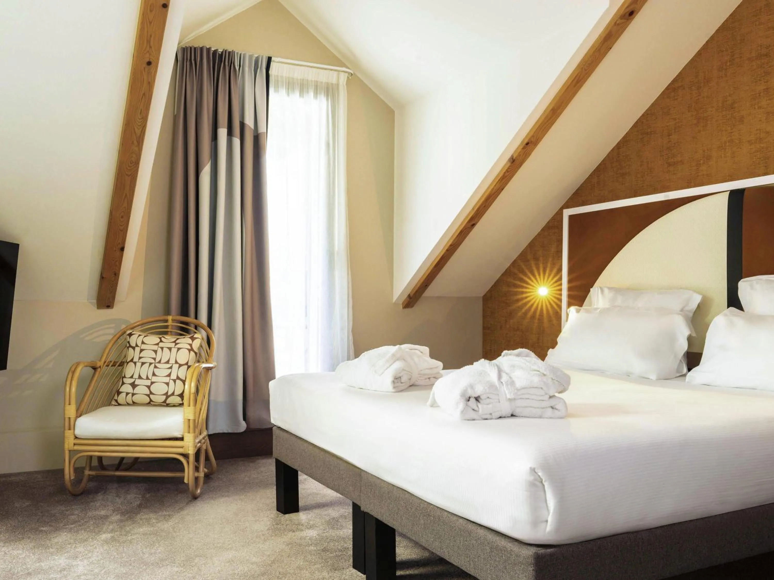 Bedroom, Bed in Le Saint Gervais Hotel & Spa Handwritten Collection