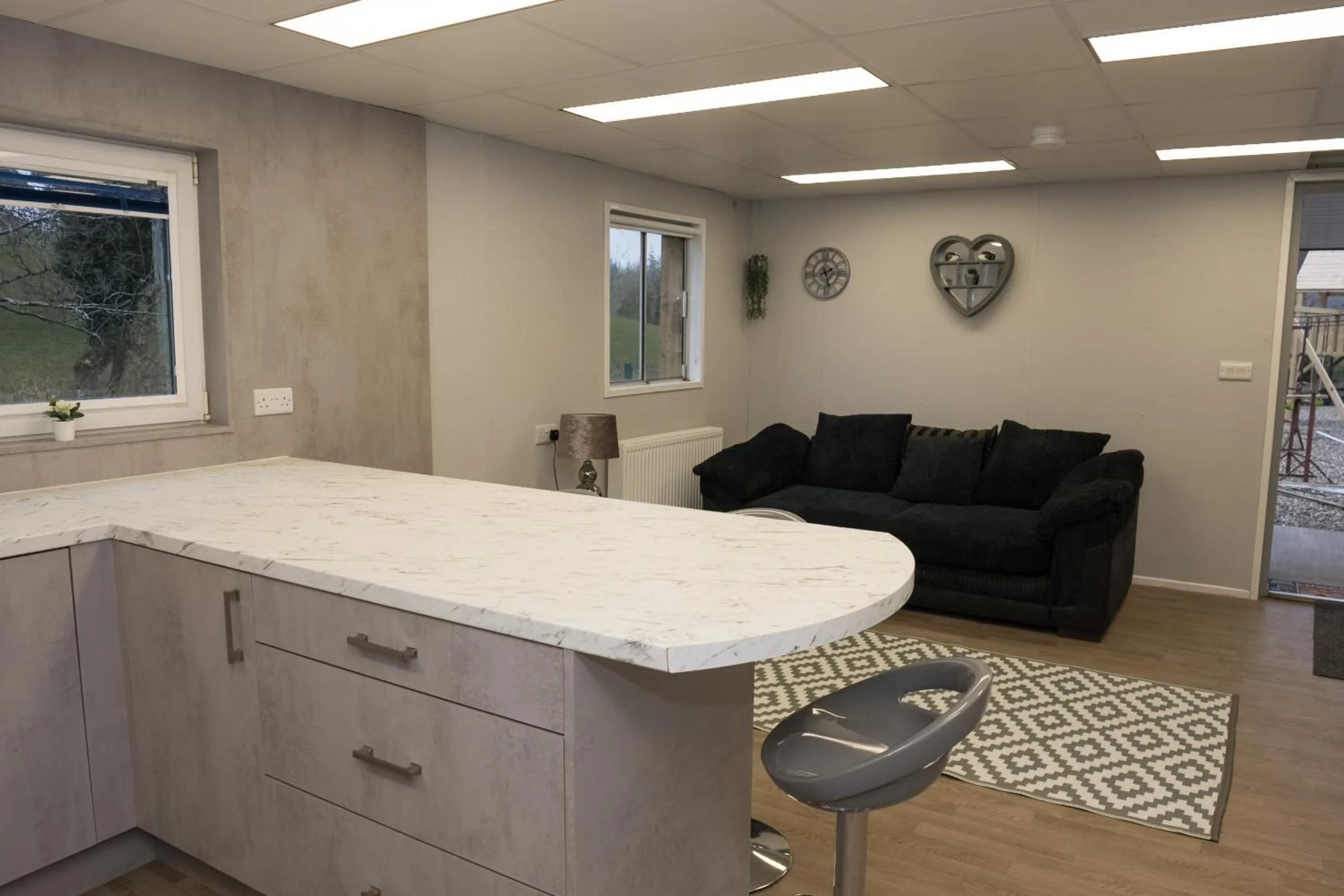 Living room in Walsh's Mill Lodges & Linen House