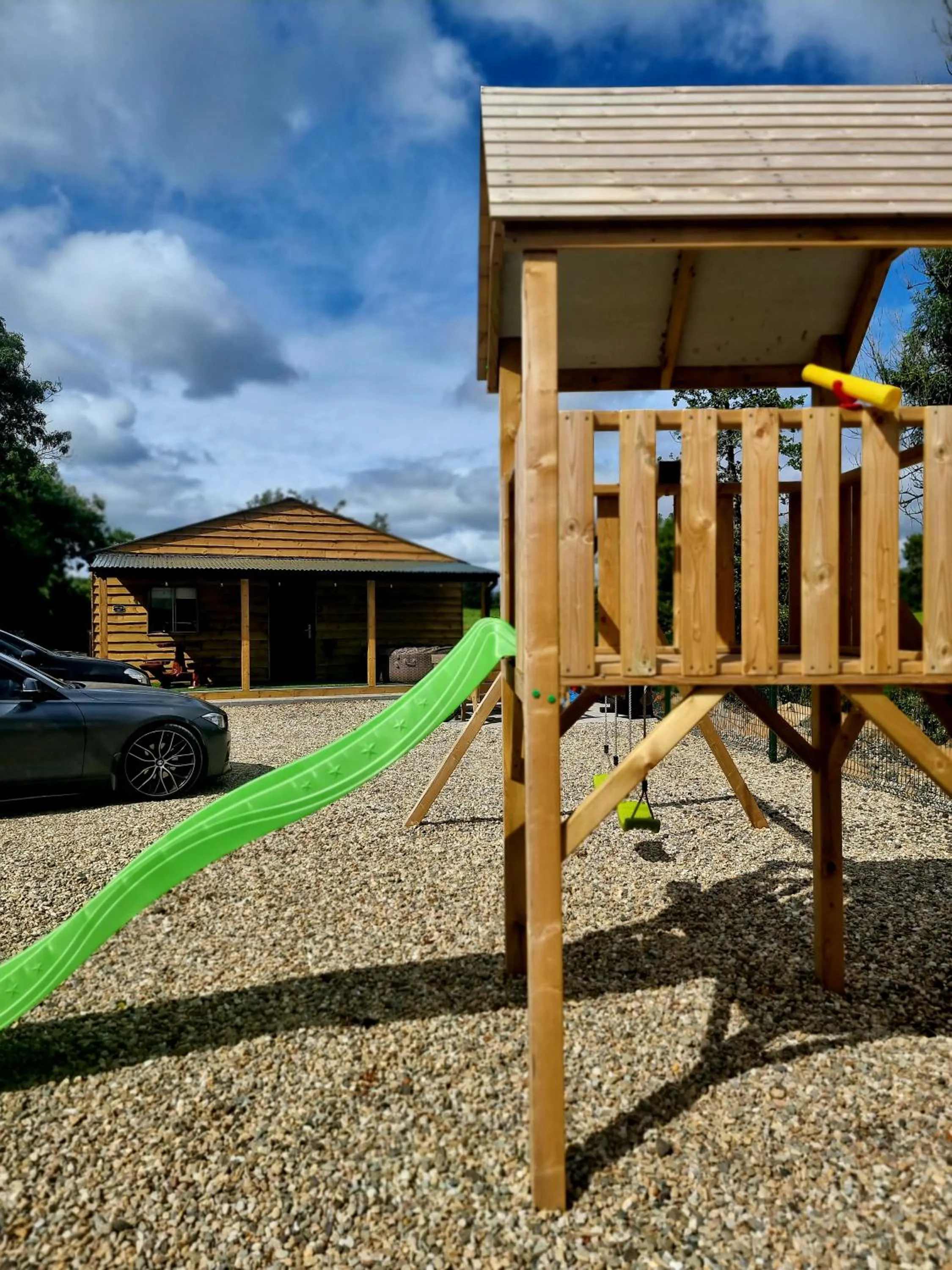 Children play ground in Walsh's Mill Lodges & Linen House