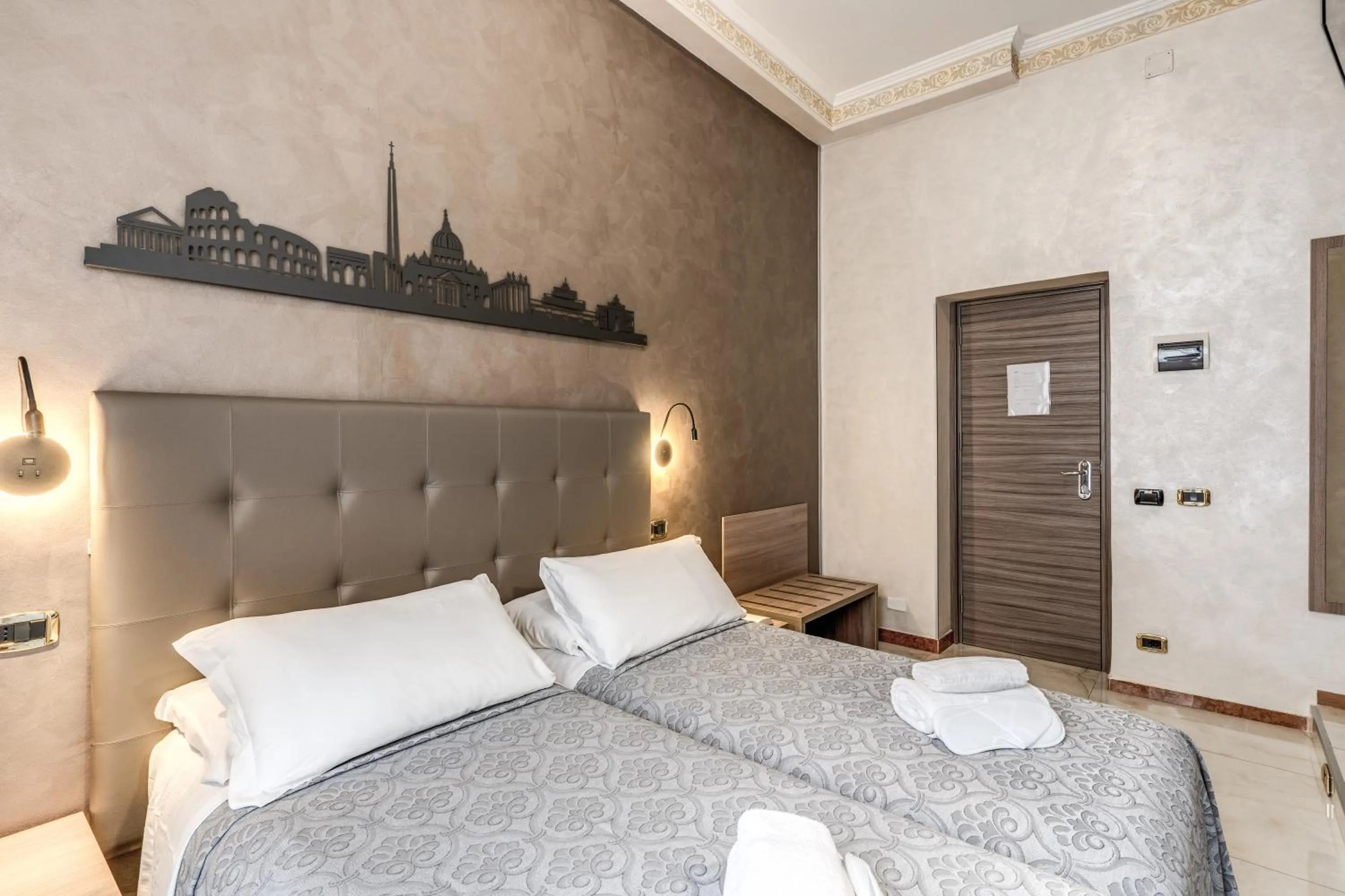 Bed in Hotel Centro Cavour Roma