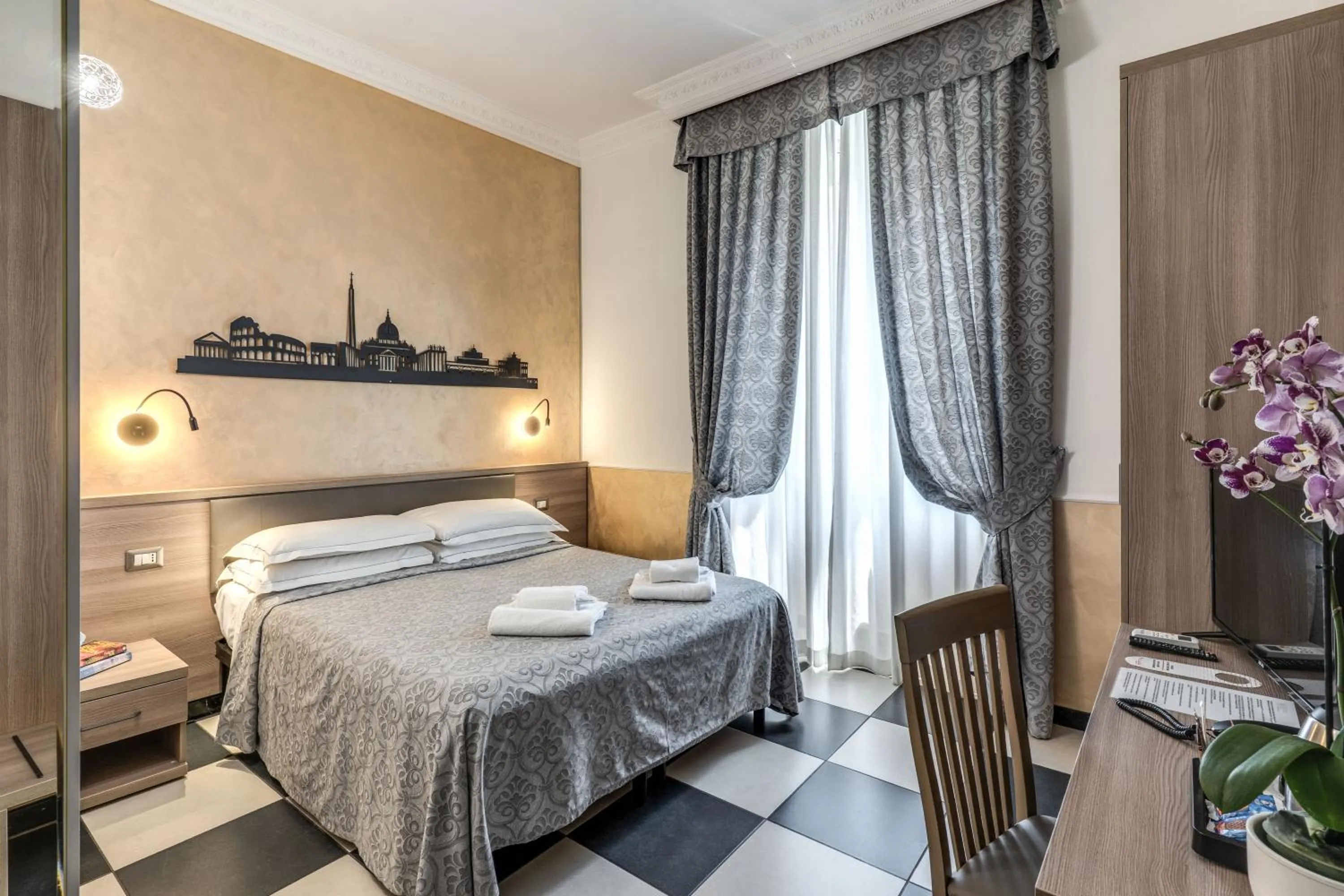 Bed in Hotel Centro Cavour Roma