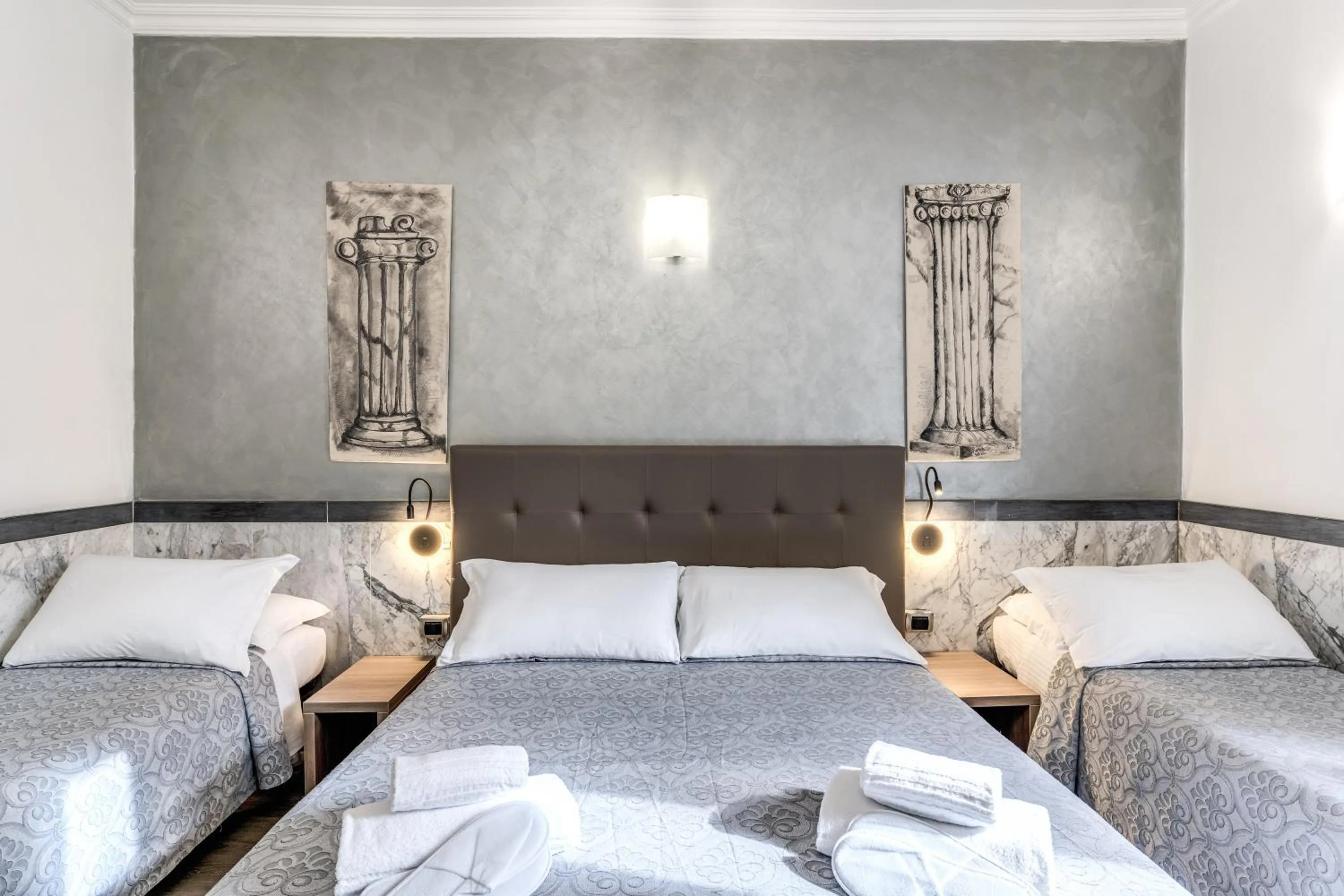 Bed in Hotel Centro Cavour Roma