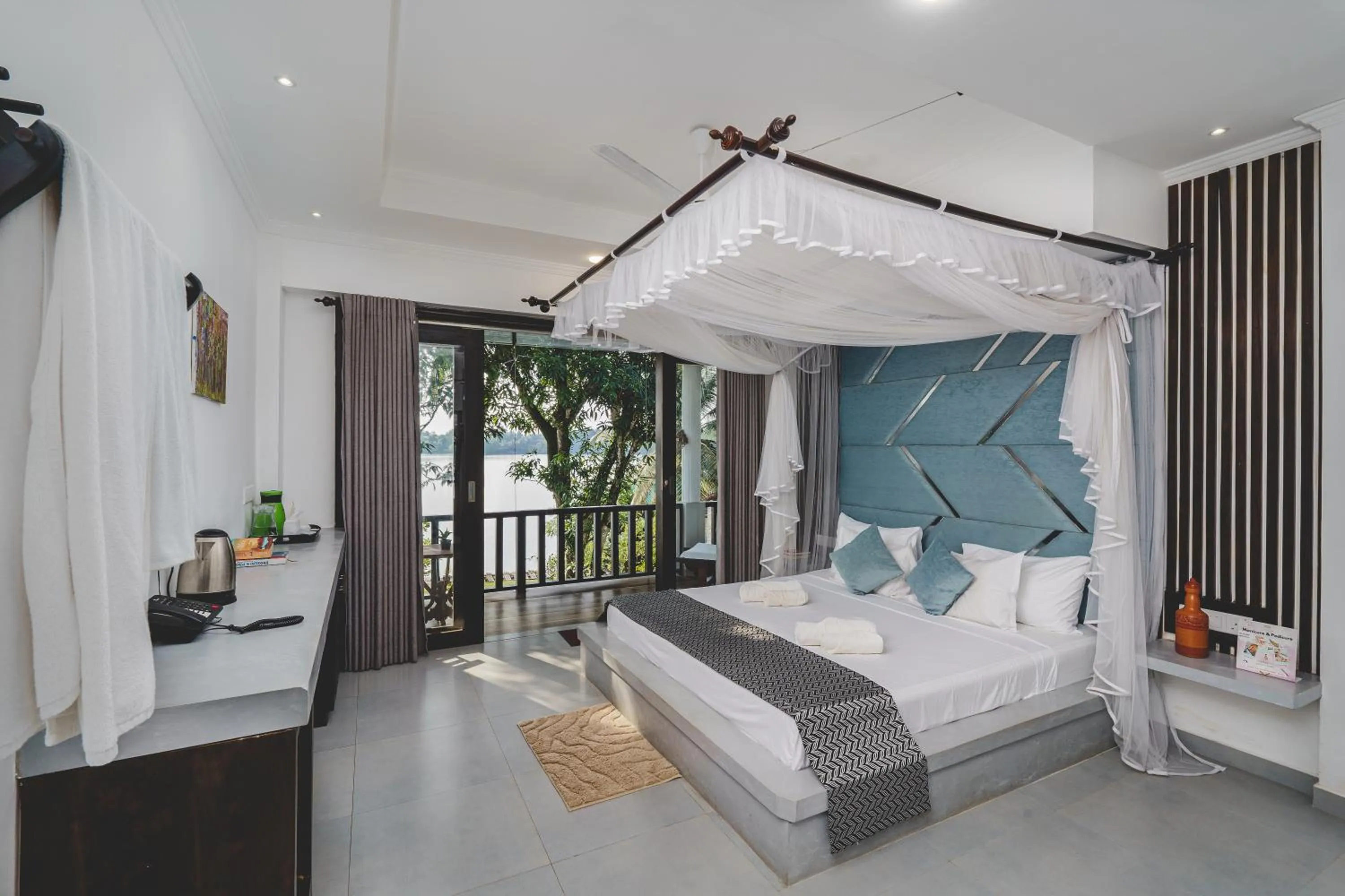 View (from property/room), Bed in River View Villas