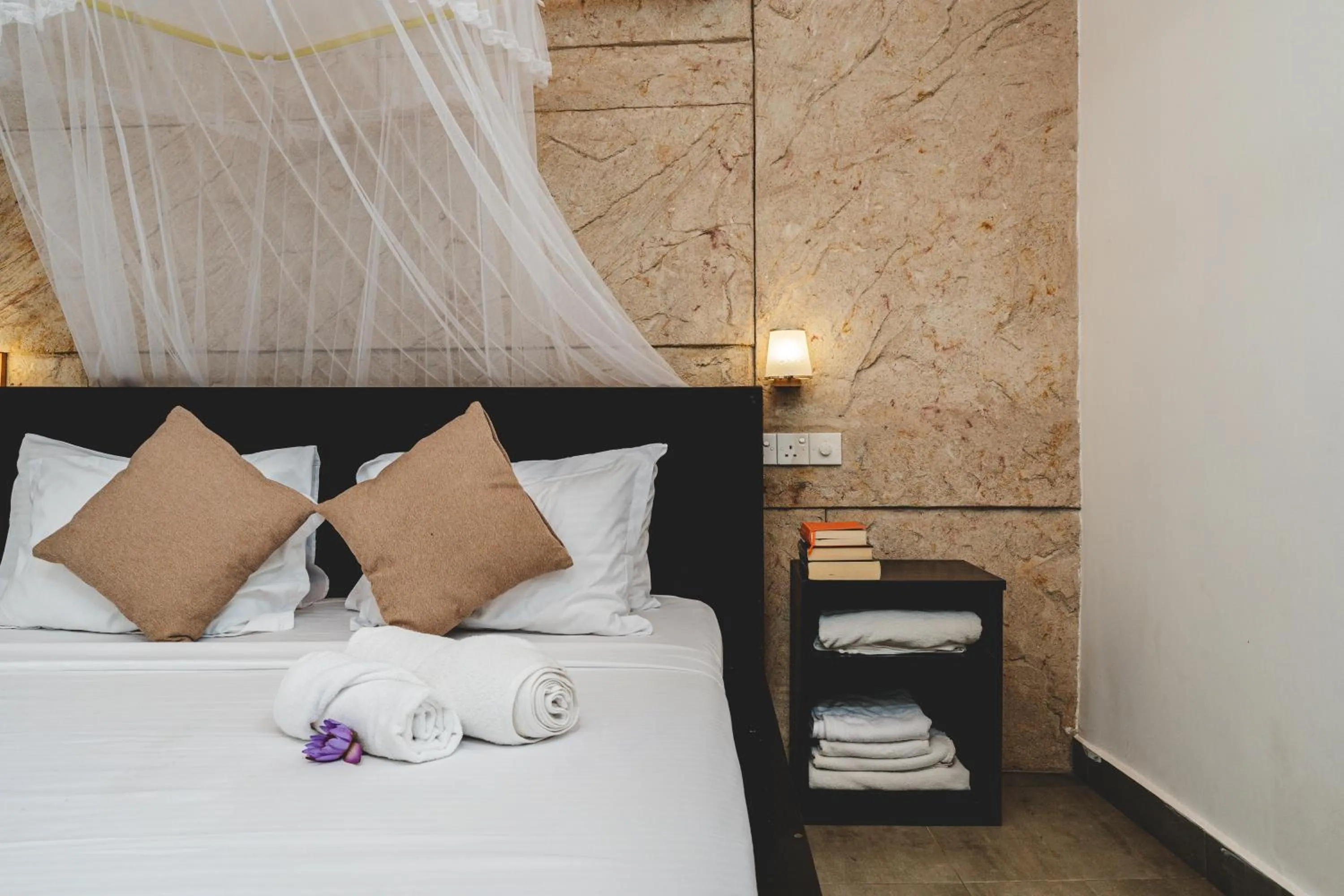 Bed in River View Villas