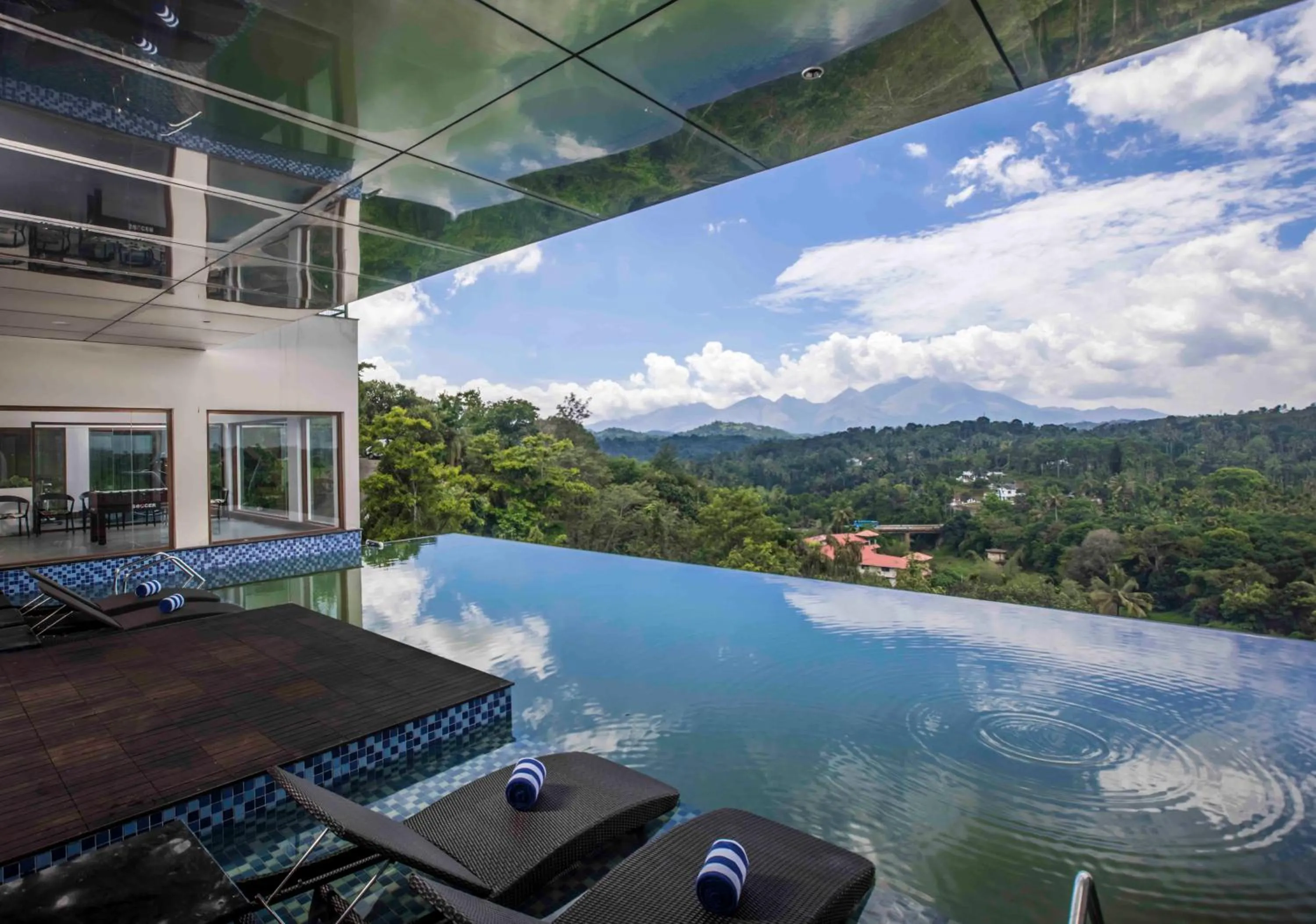 Swimming pool in GReaT Trails Wayanad by GRT Hotels