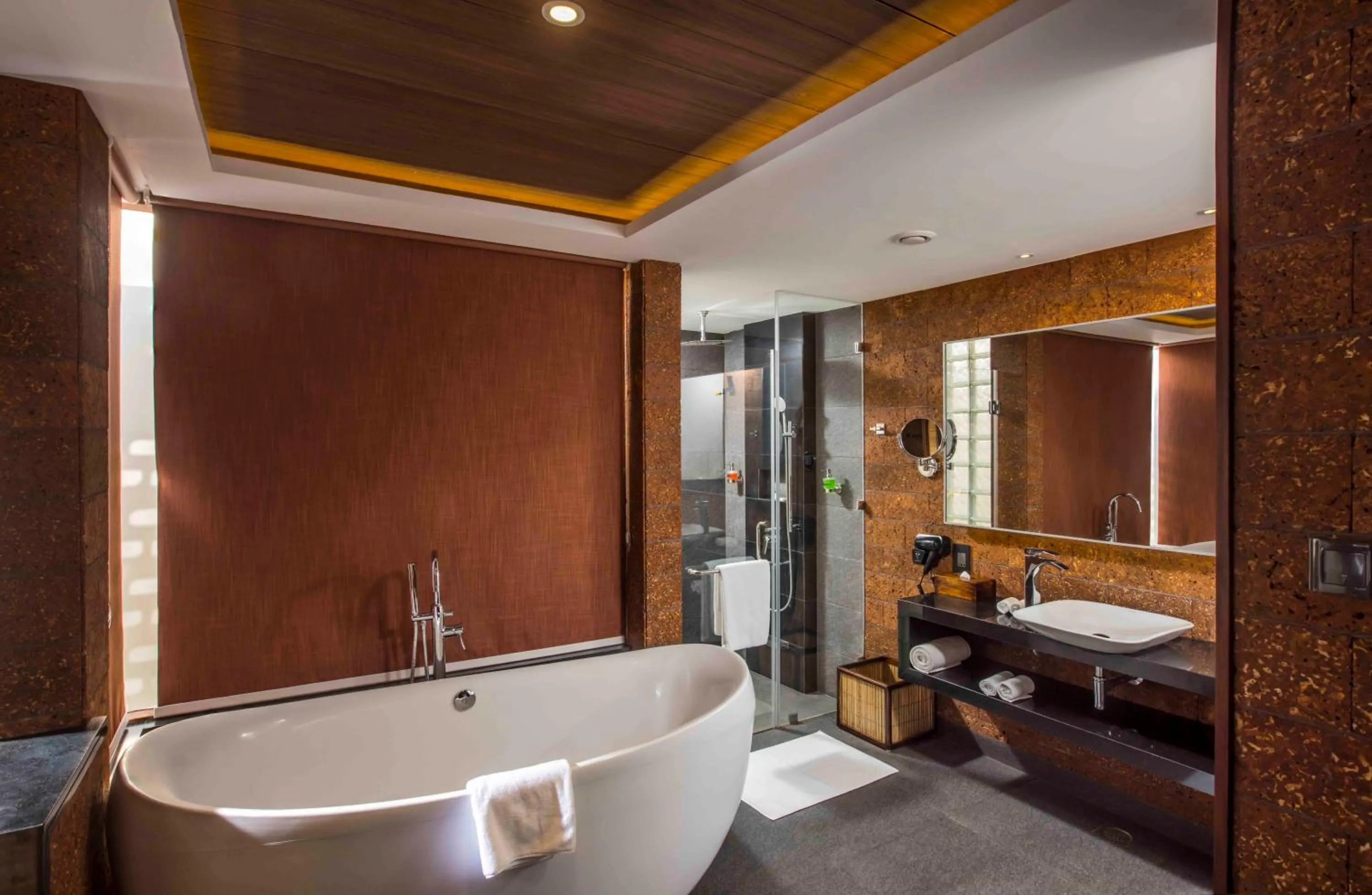 Shower in GReaT Trails Wayanad by GRT Hotels