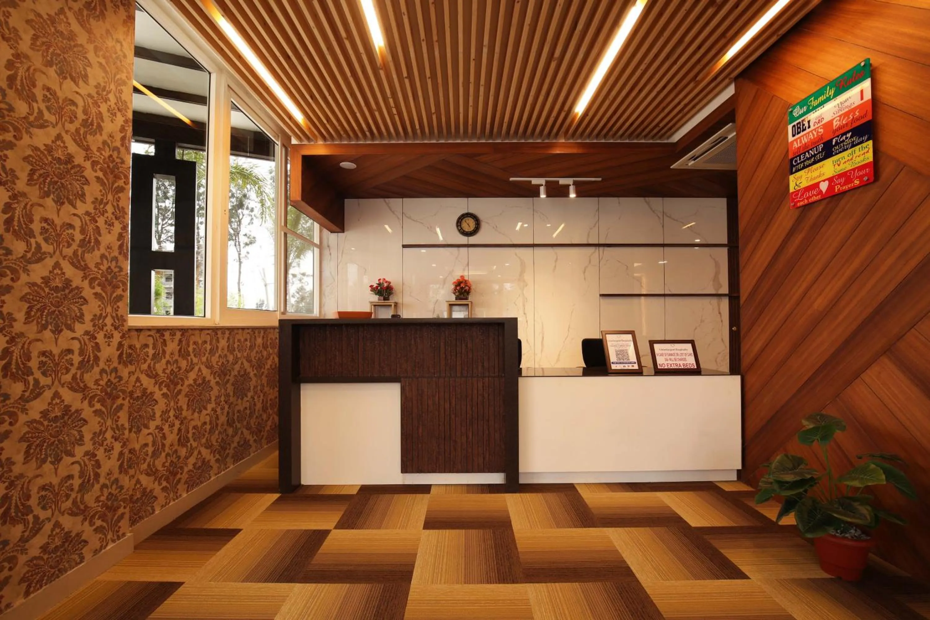 Lobby or reception in Vistar Pavithra Vivaha Convention Hall