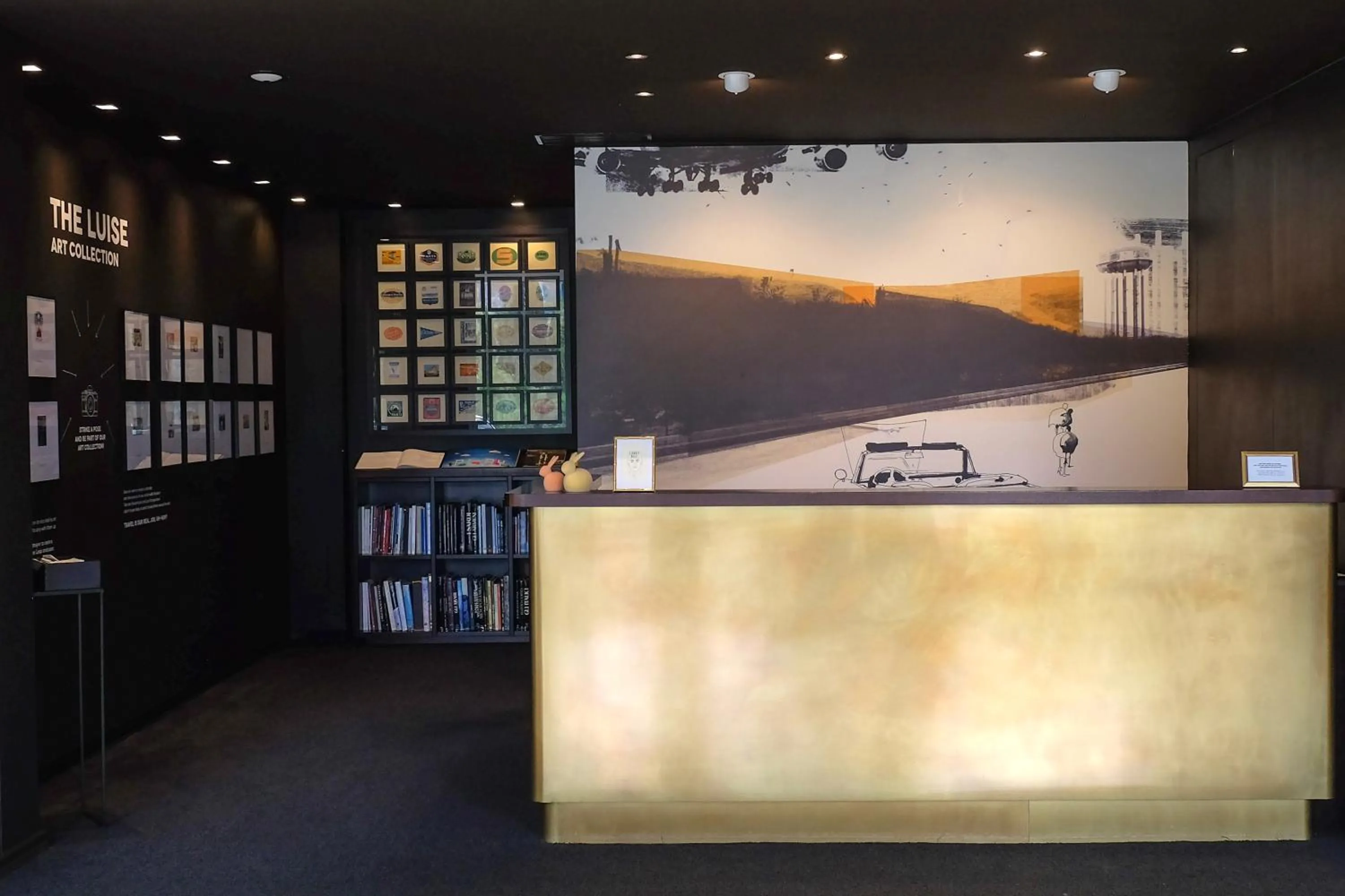 Lobby or reception in Hotel Luise