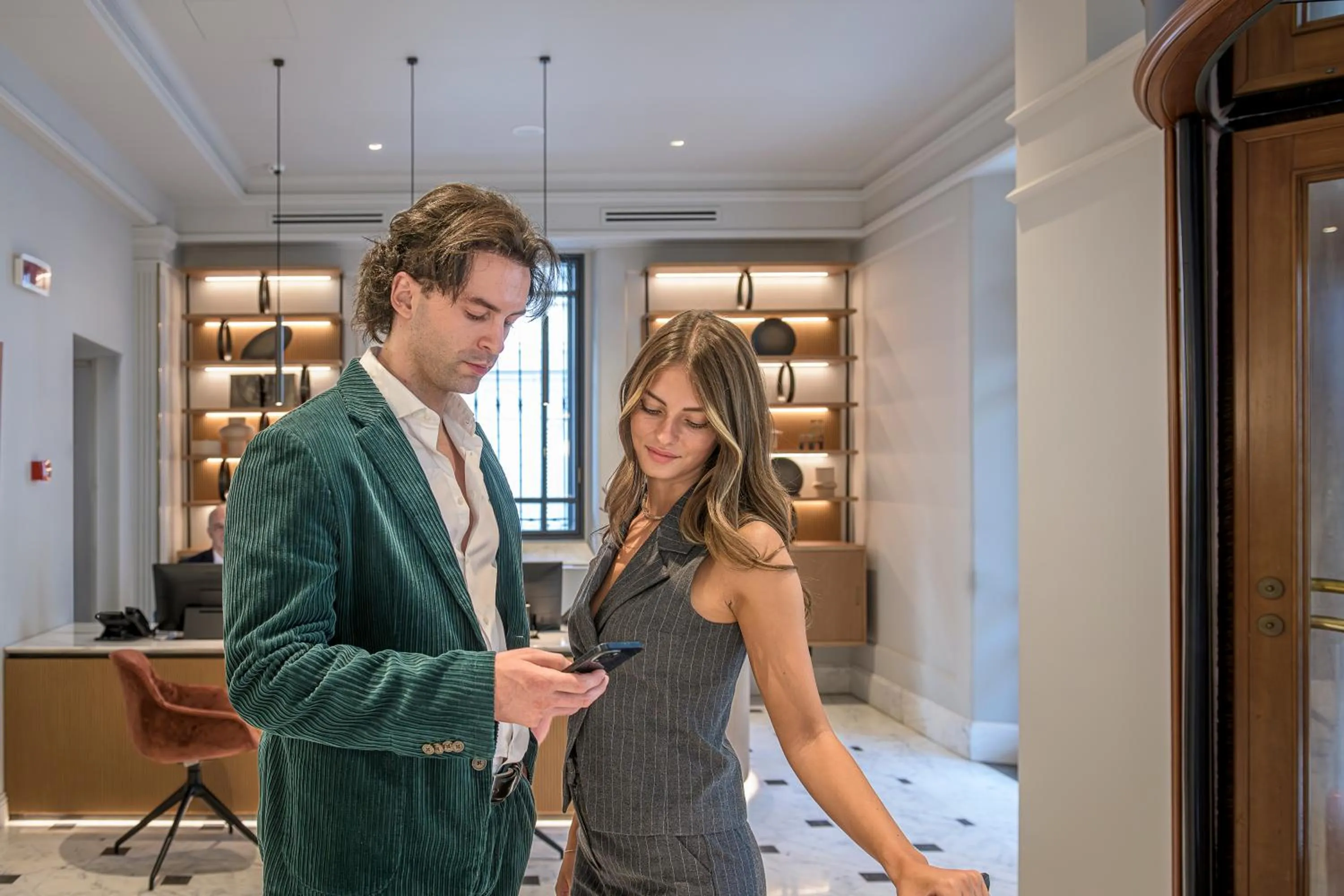 Lobby or reception in Palazzo Montebello