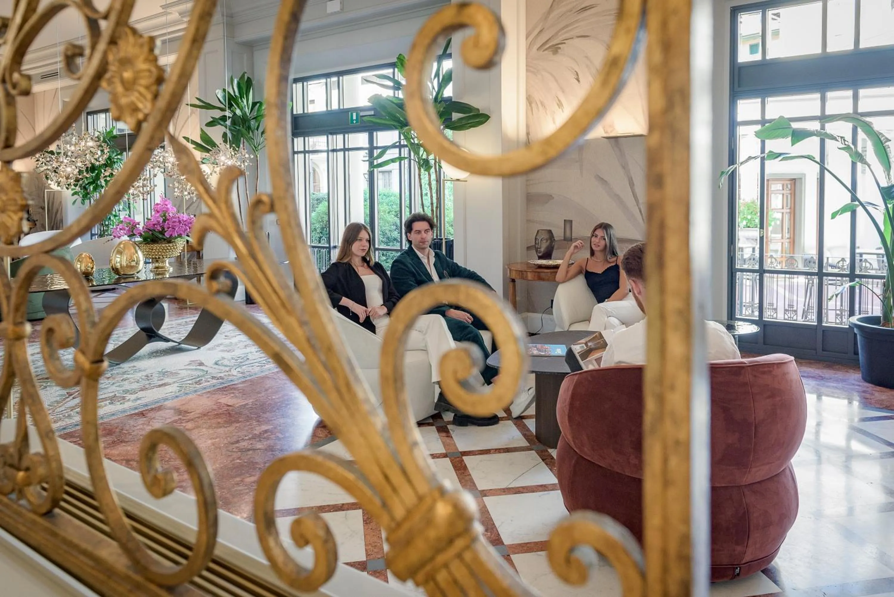 Lounge or bar in Palazzo Montebello