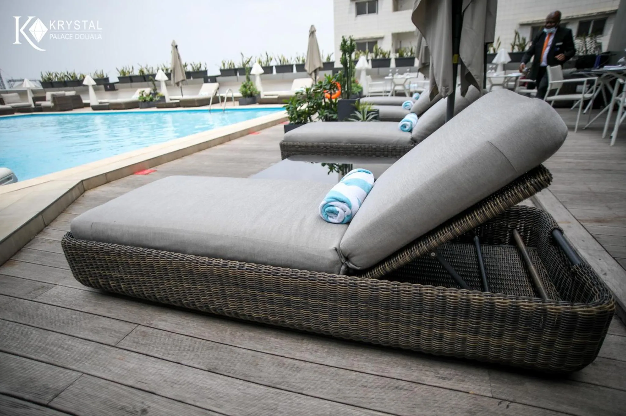 Pool view in Krystal Palace Douala