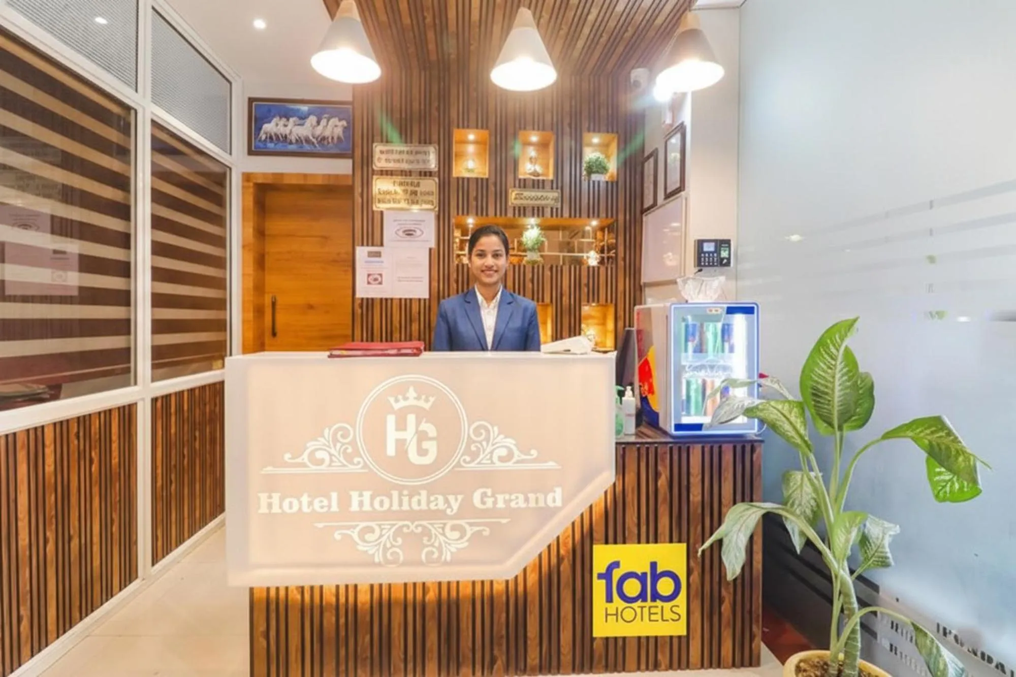 Lobby or reception in FabHotel Holiday Grand