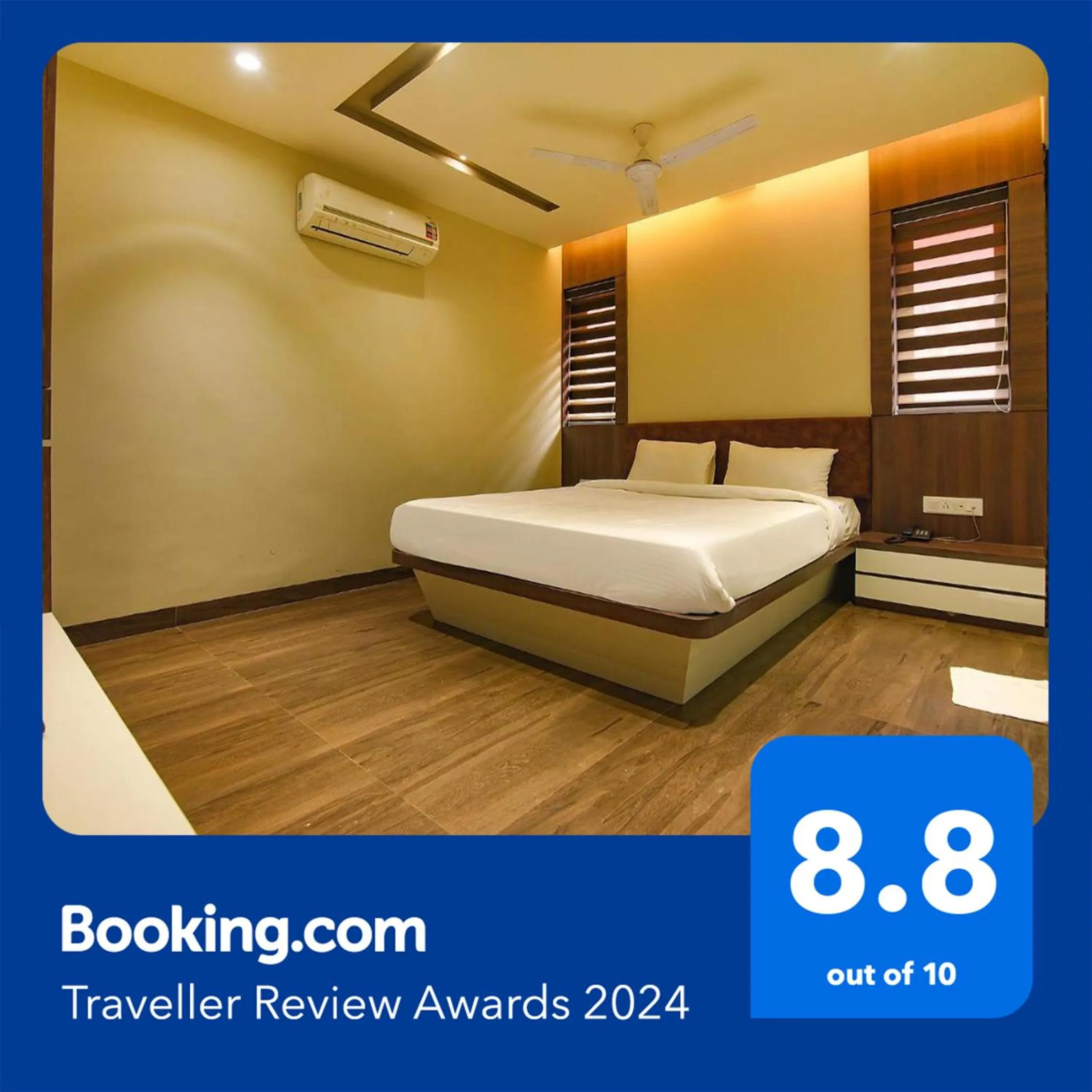 Bed in FabHotel Eros 282 - Nr Sreebhumi