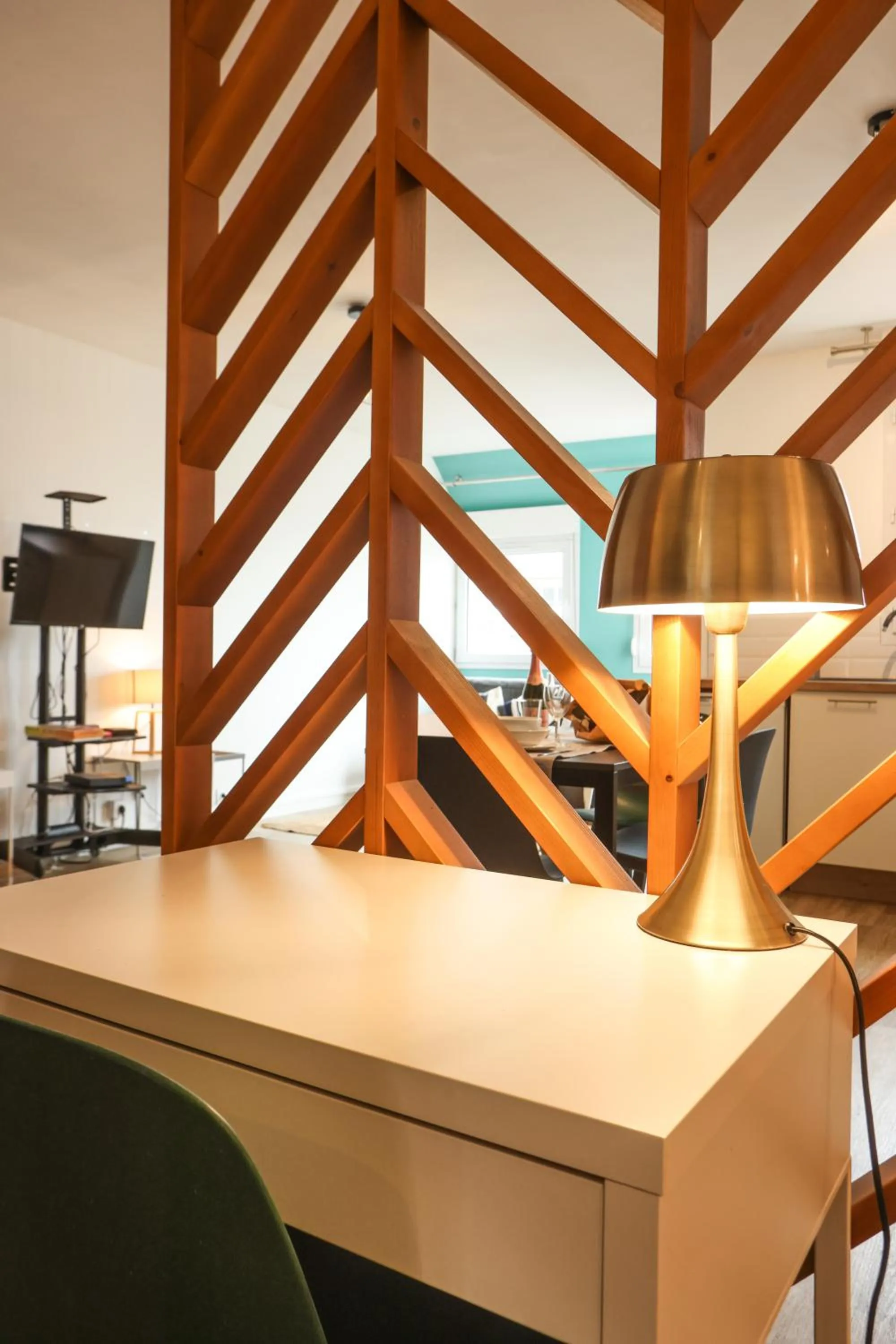 Seating area in 3 Lys Orleans Downtown, free secure parking