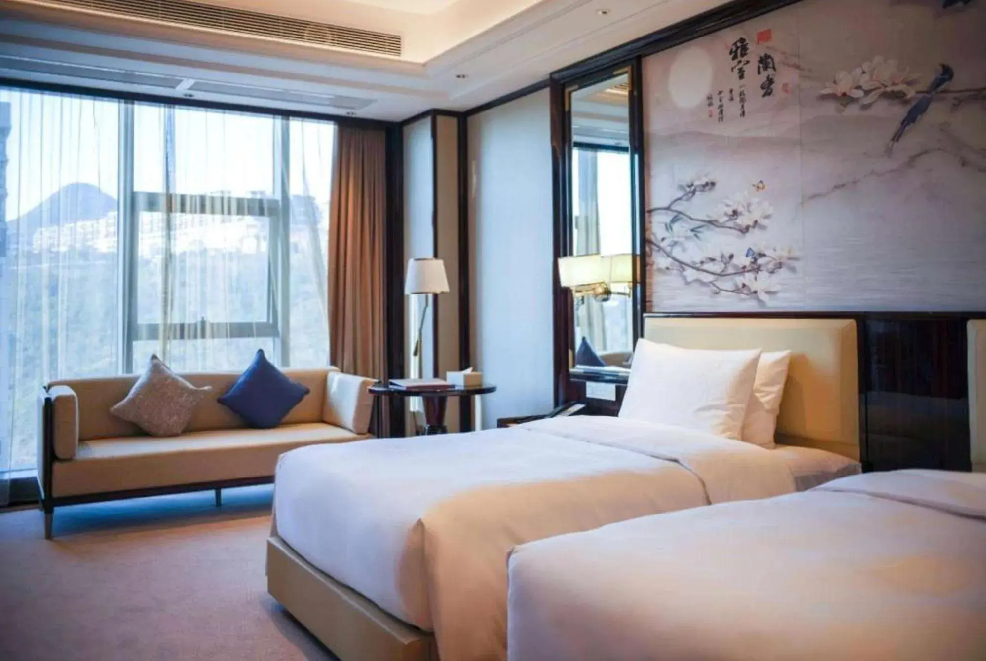 Superior Double Room with Two Double Beds in Wyndham Grand Tongren Downtown Hotel Superior Double Room with Two Double Beds in Wyndham Grand Tongren Downtown Hotel