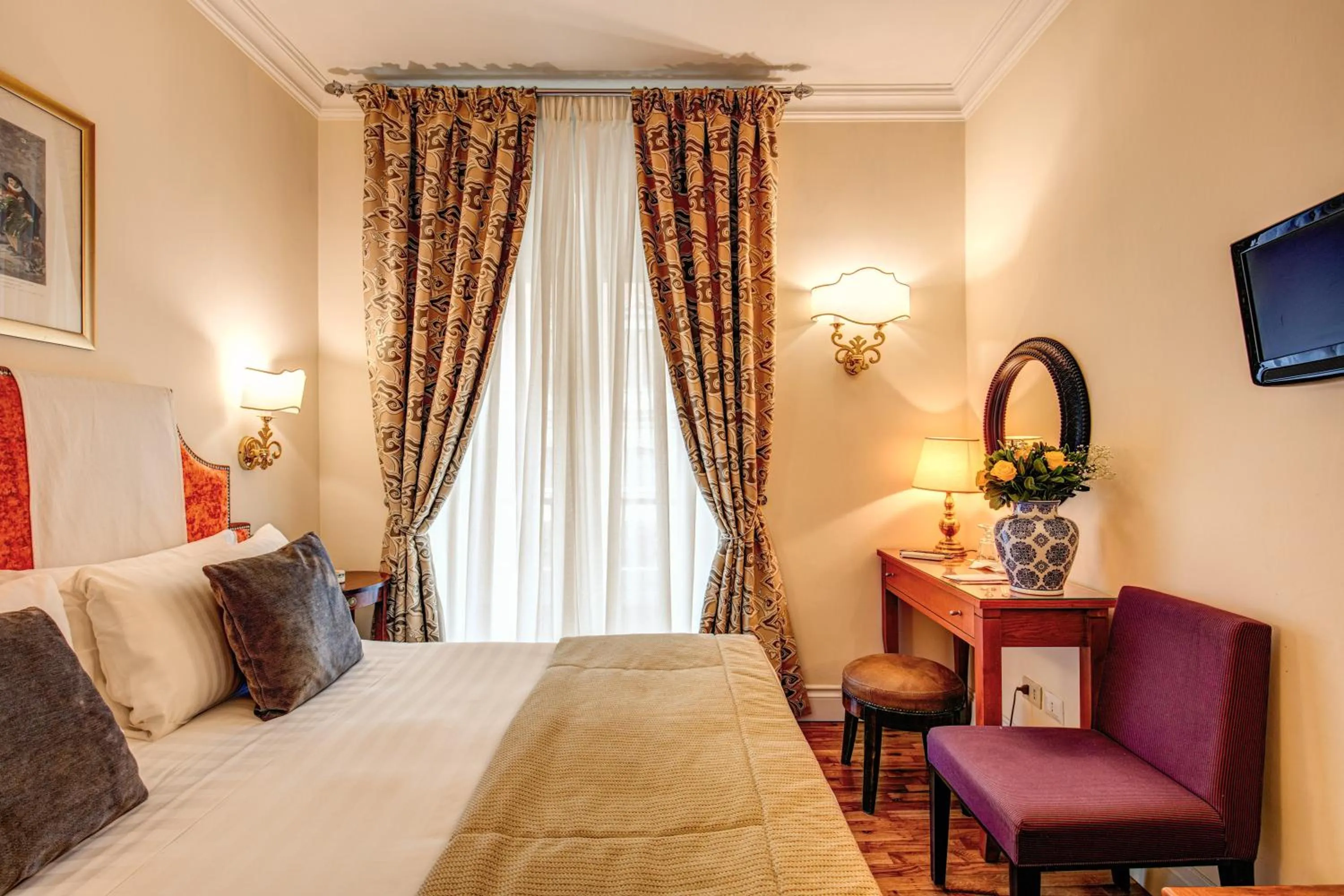 Bed in Hotel Cortina